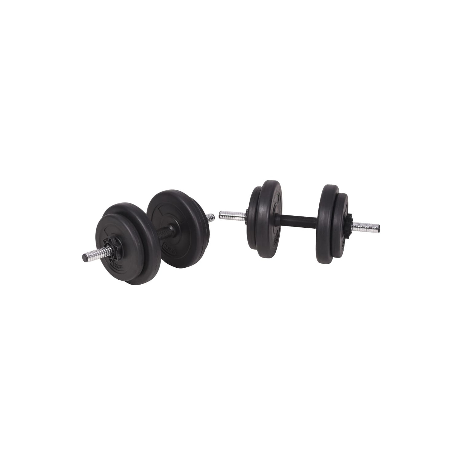 vidaXL Barbell and Dumbbell Set 90 kg