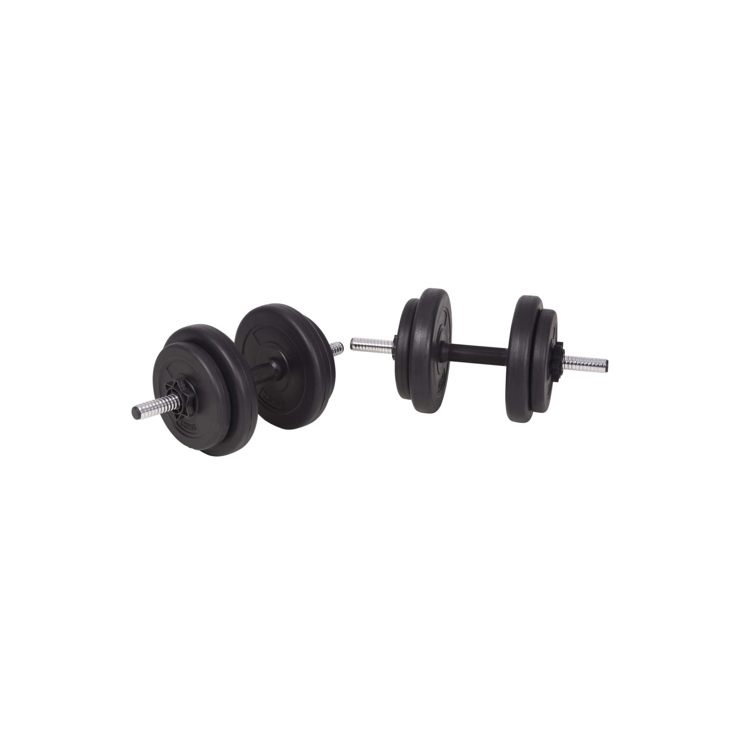 vidaXL Barbell and Dumbbell Set 120 kg
