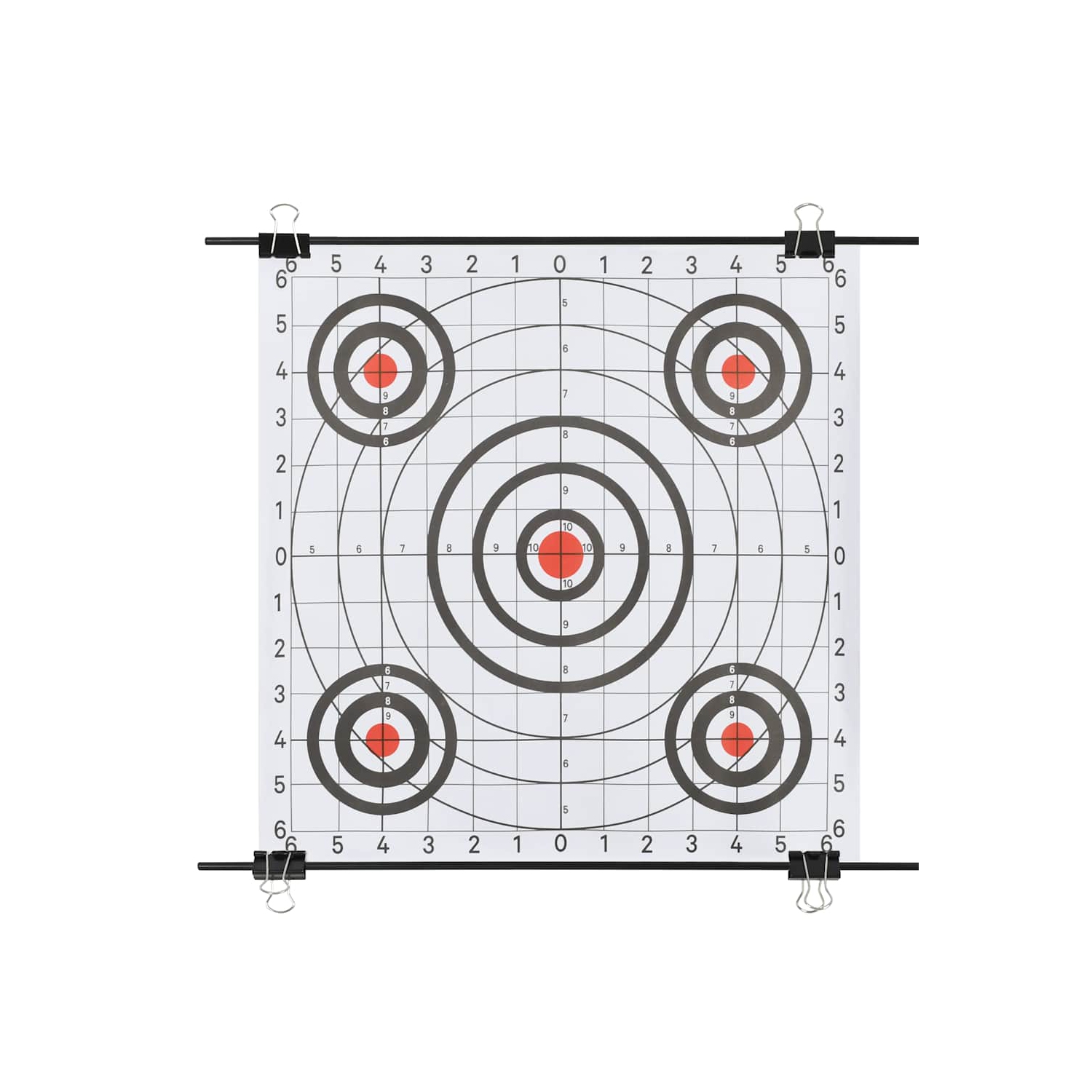 vidaXL Target Paper Stand with Shooting Papers 78x76 cm Steel