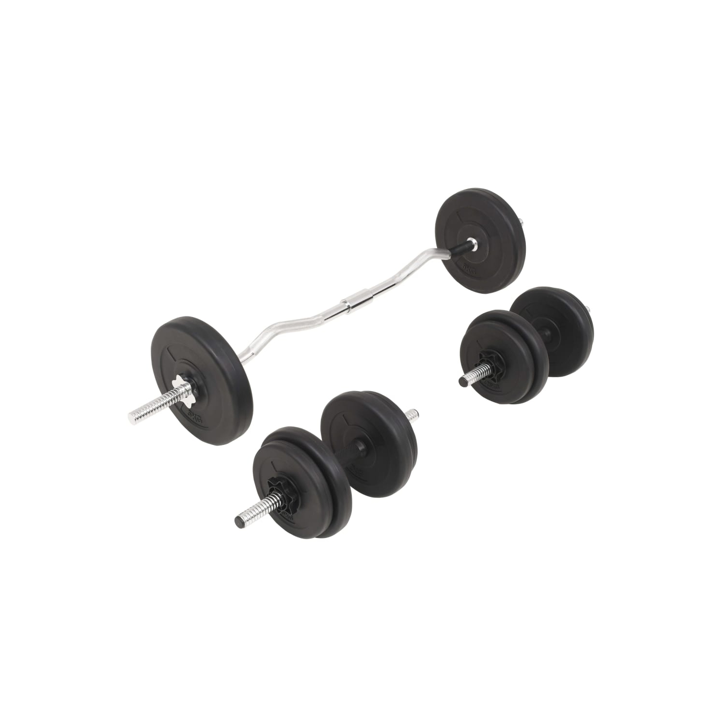 30 kg pour haltère et haltères vidaXL