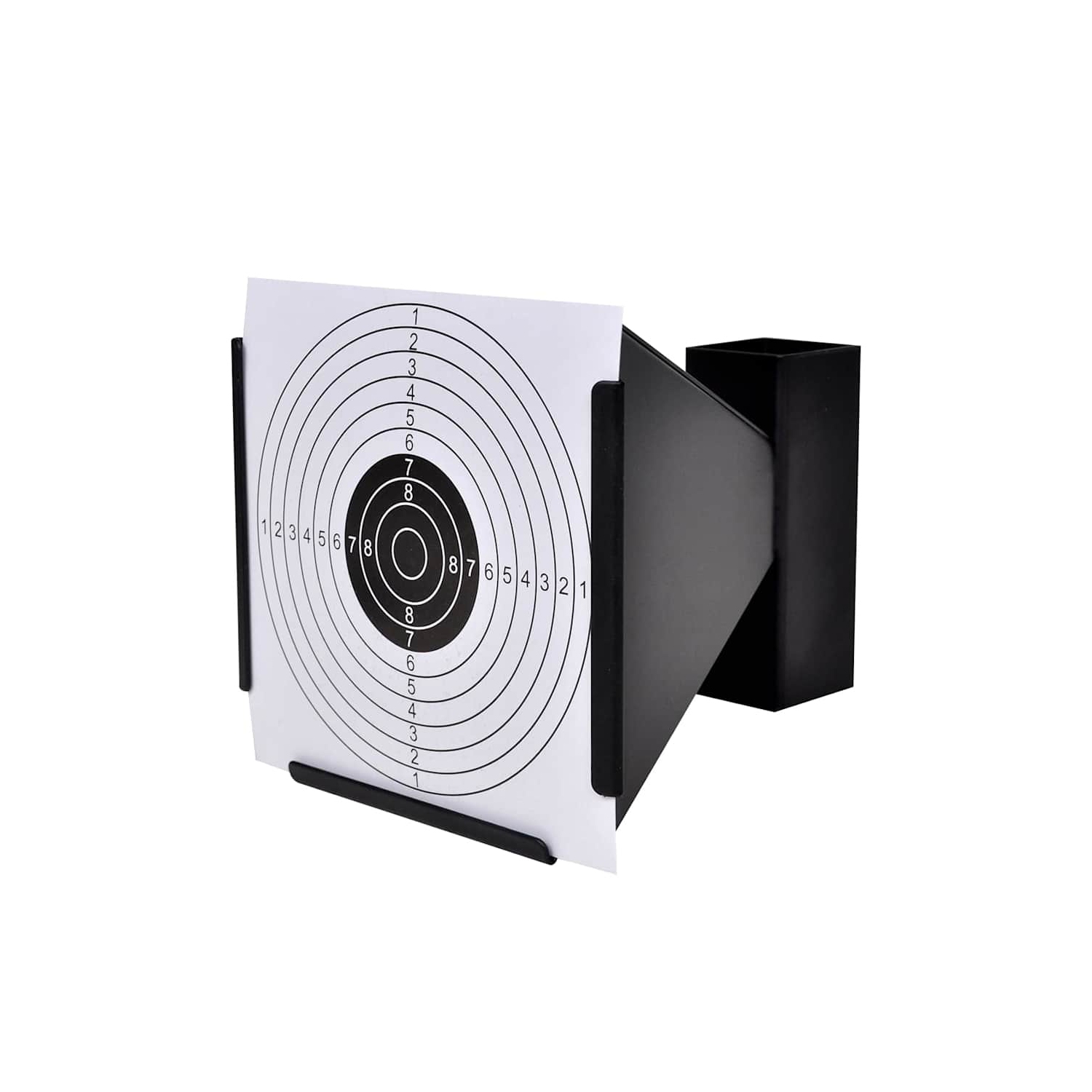 14 cm Funnel Target Holder Pellet Trap + 100 Paper Targets