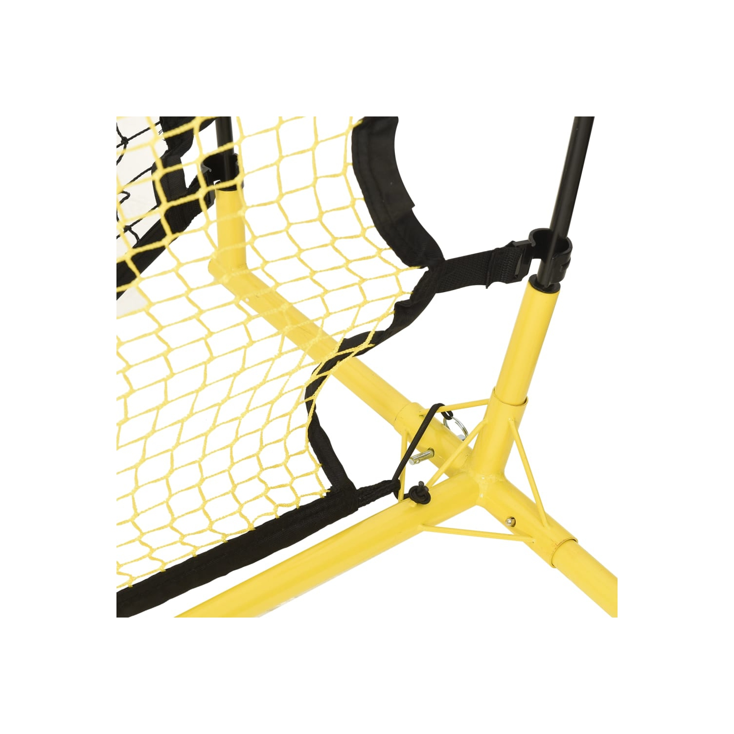 Filet d'entraînement pour le football noir et jaune 183x85x120 cm polyester