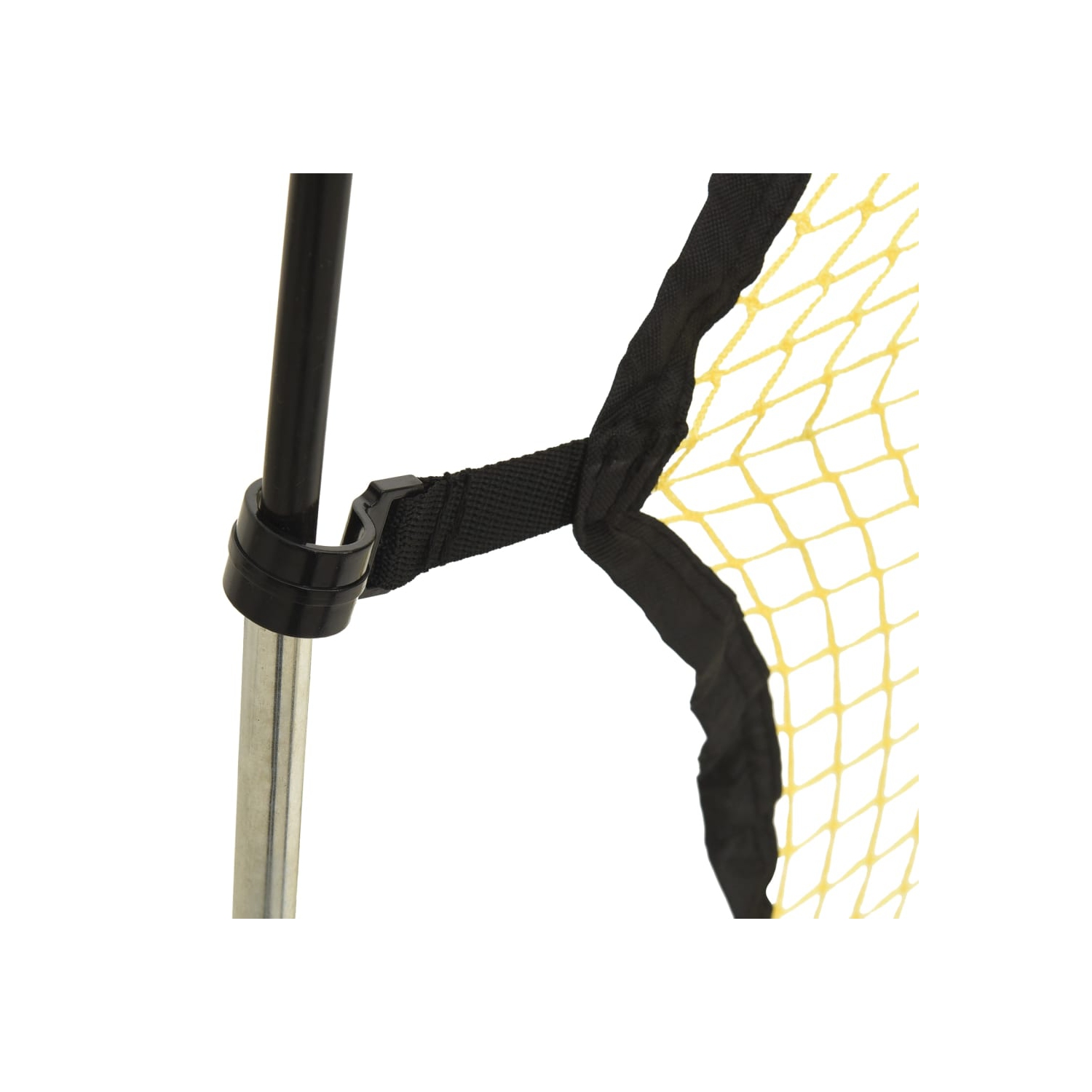 Filet d'entraînement pour le football noir et jaune 183x85x120 cm polyester