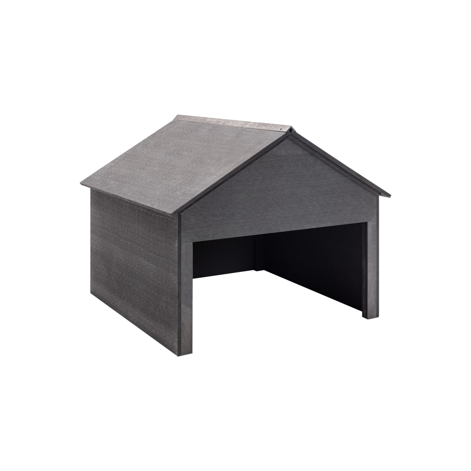 vidaXL Lawn Mower Garage Grey 80x80x70 cm WPC