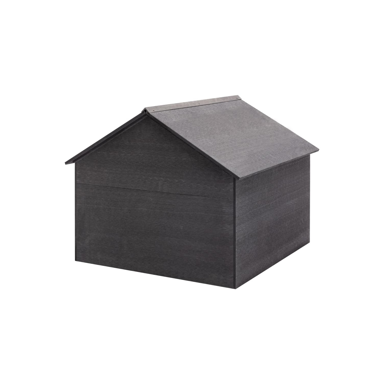 vidaXL Lawn Mower Garage Grey 80x80x70 cm WPC