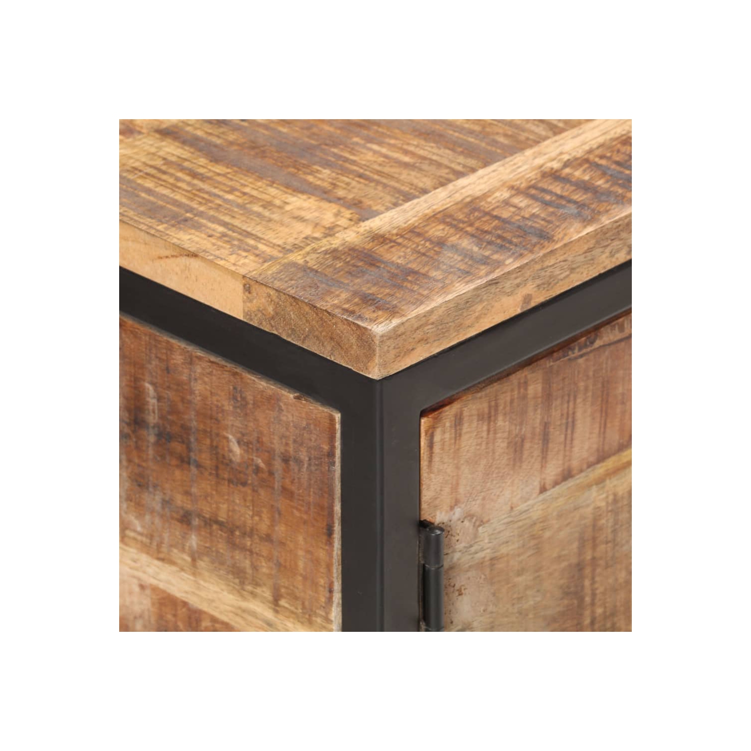 vidaXL Sideboard 85x30x80 cm Rough Mango Wood