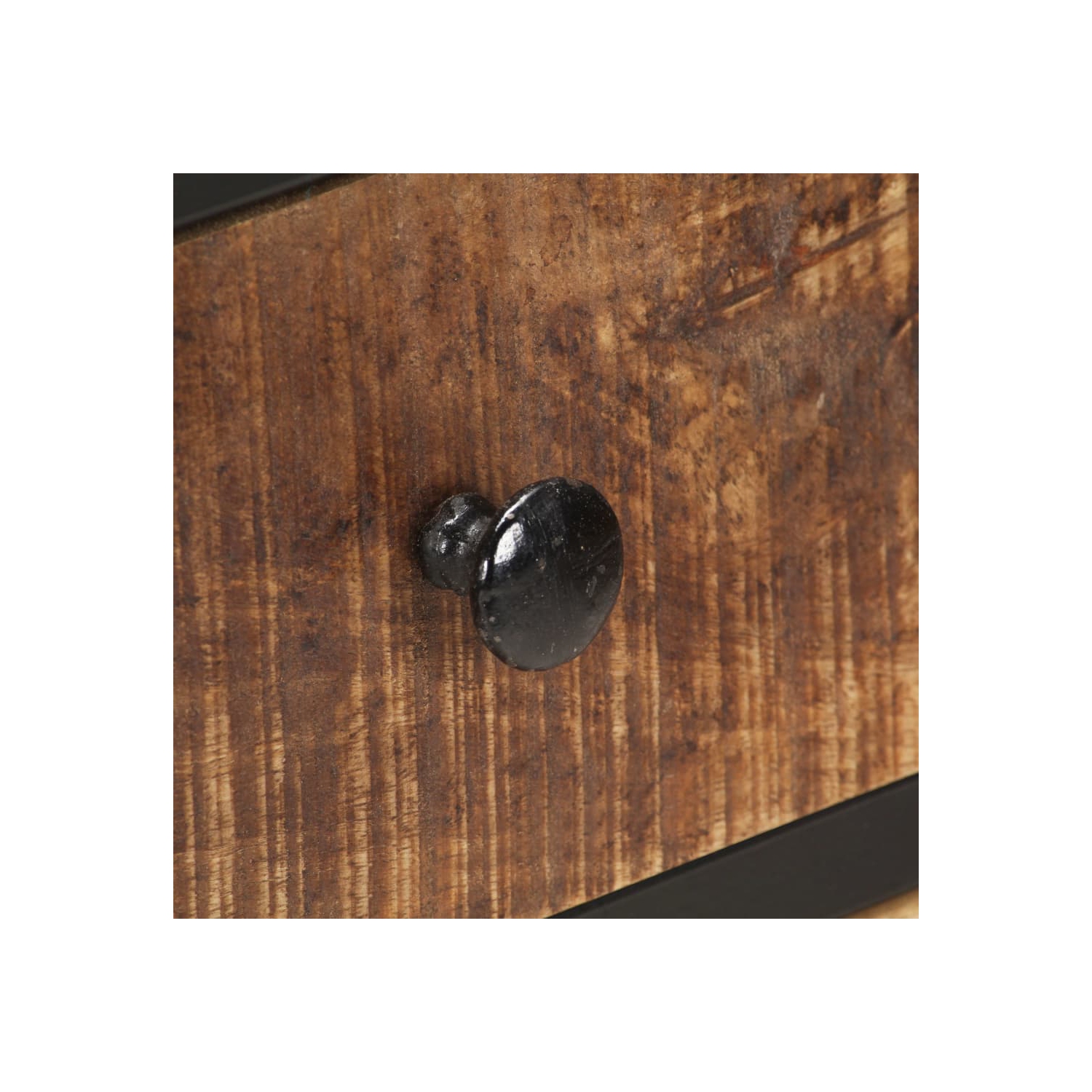 vidaXL Sideboard 85x30x80 cm Rough Mango Wood