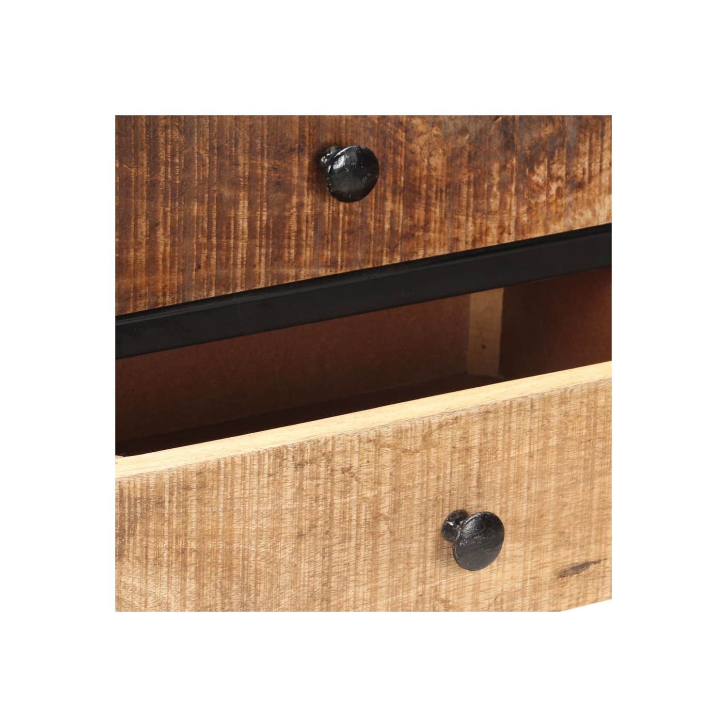 vidaXL Sideboard 85x30x80 cm Rough Mango Wood