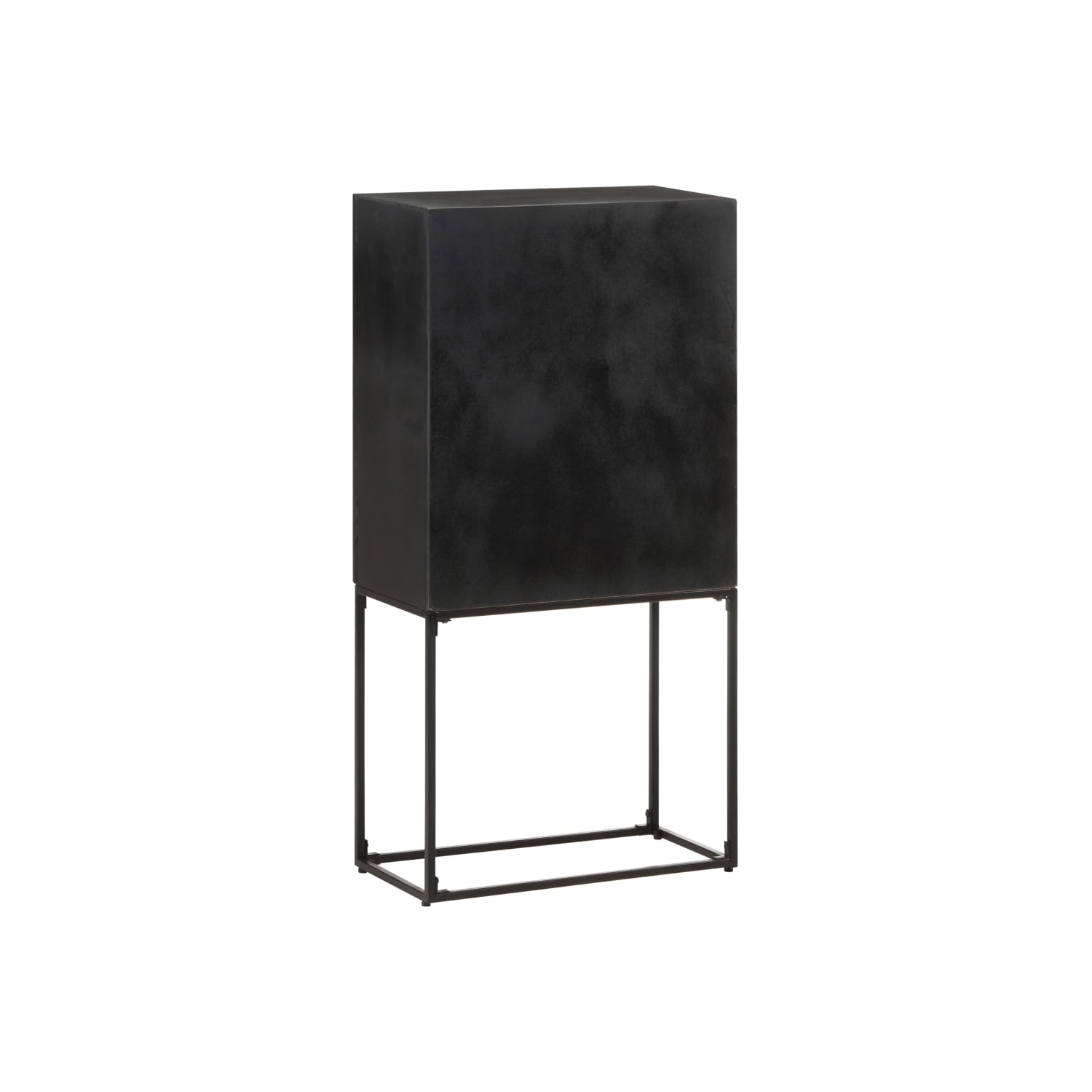 vidaXL Sideboard Black 60x30x120 cm Solid Acacia and Mango Wood