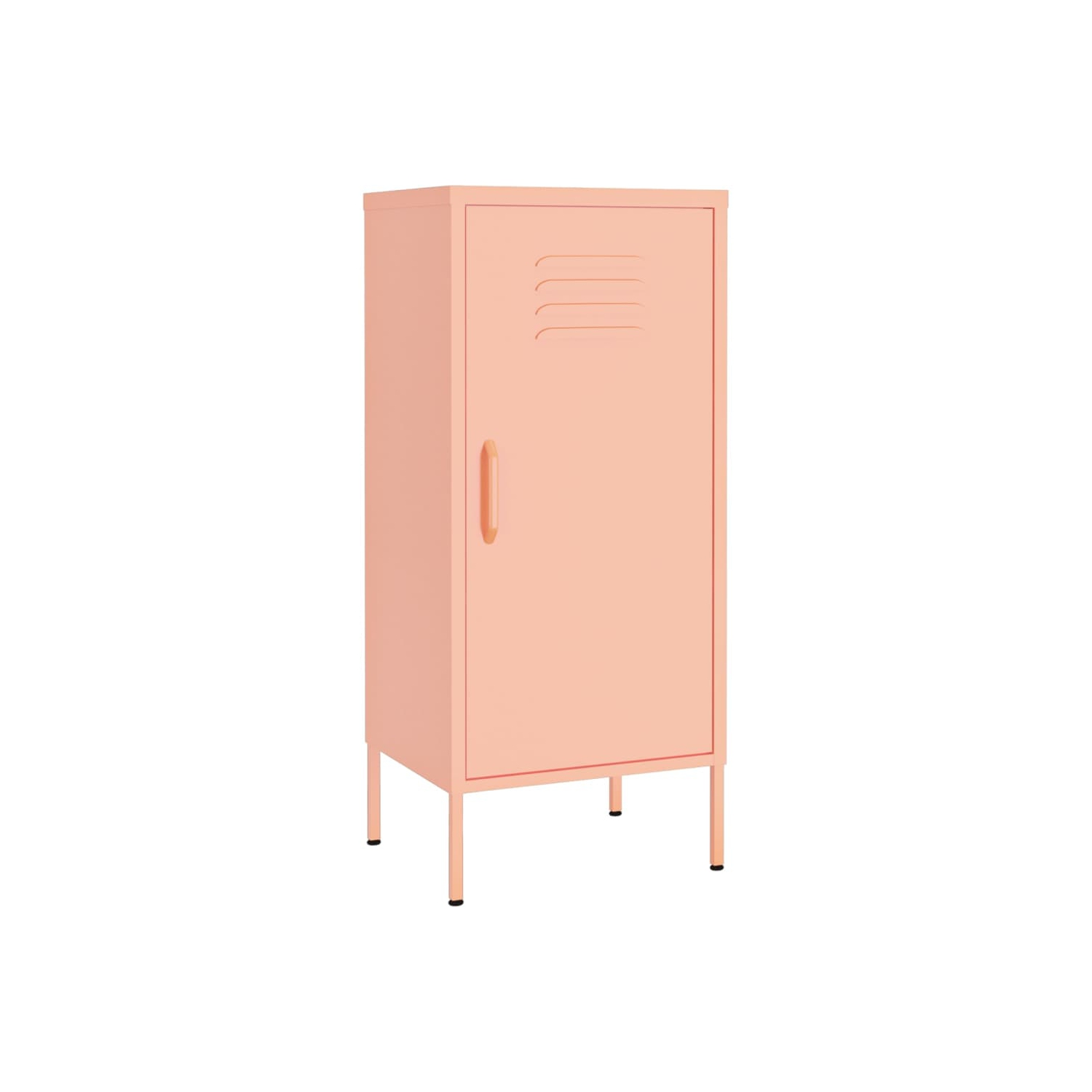 vidaXL Storage Cabinet Pink 42.5x35x101.5 cm Steel