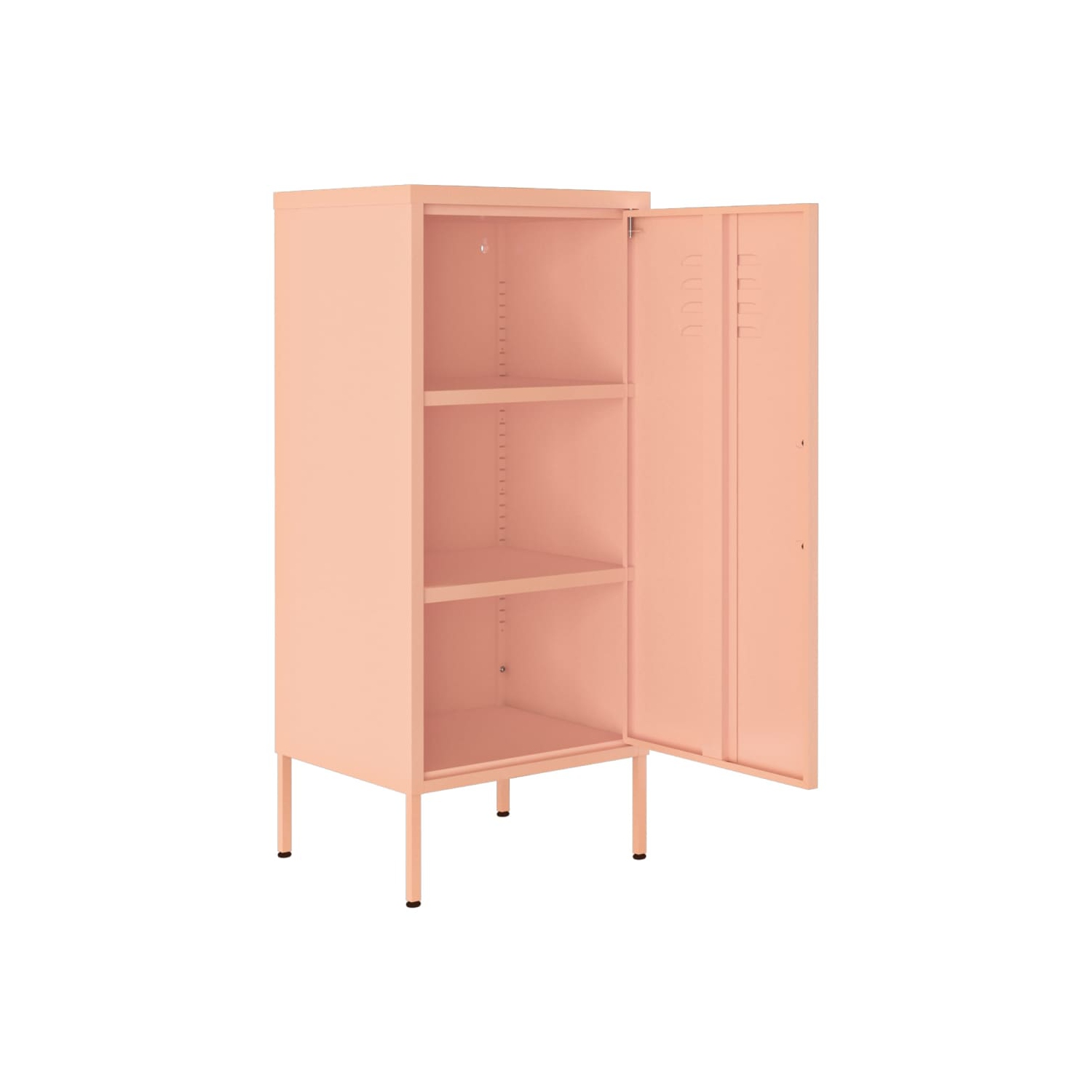 vidaXL Storage Cabinet Pink 42.5x35x101.5 cm Steel