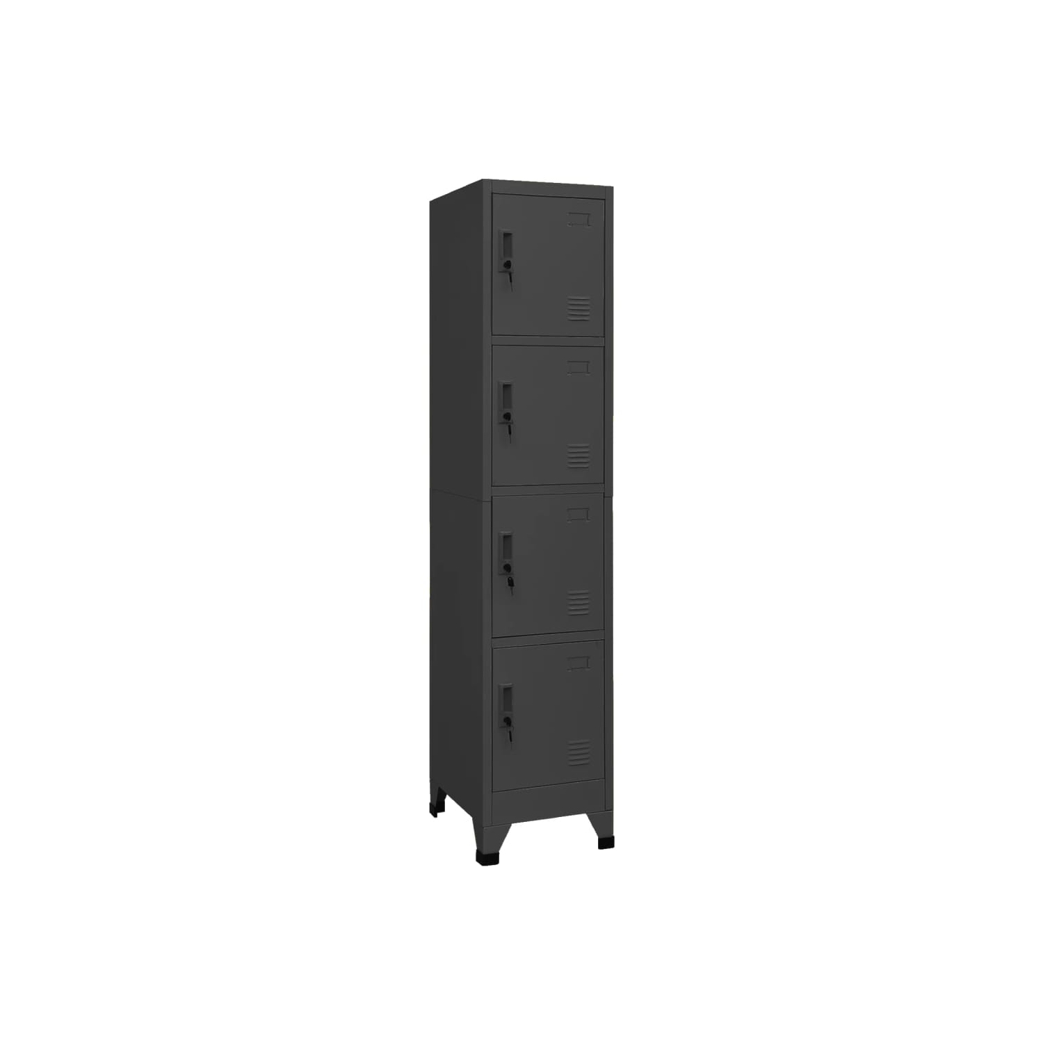 vidaXL Locker Cabinet Anthracite 38x45x180 cm Steel