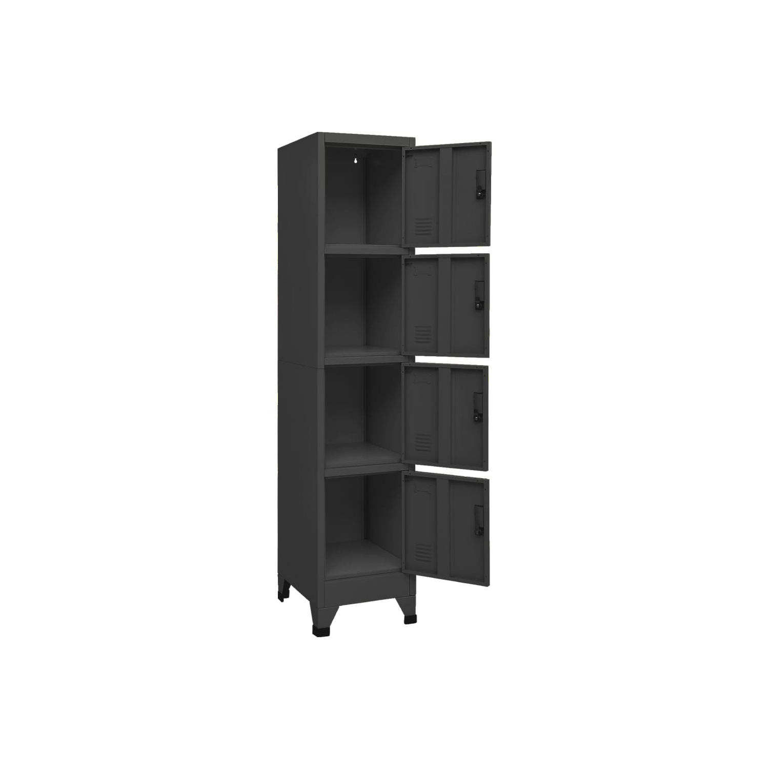 vidaXL Locker Cabinet Anthracite 38x45x180 cm Steel