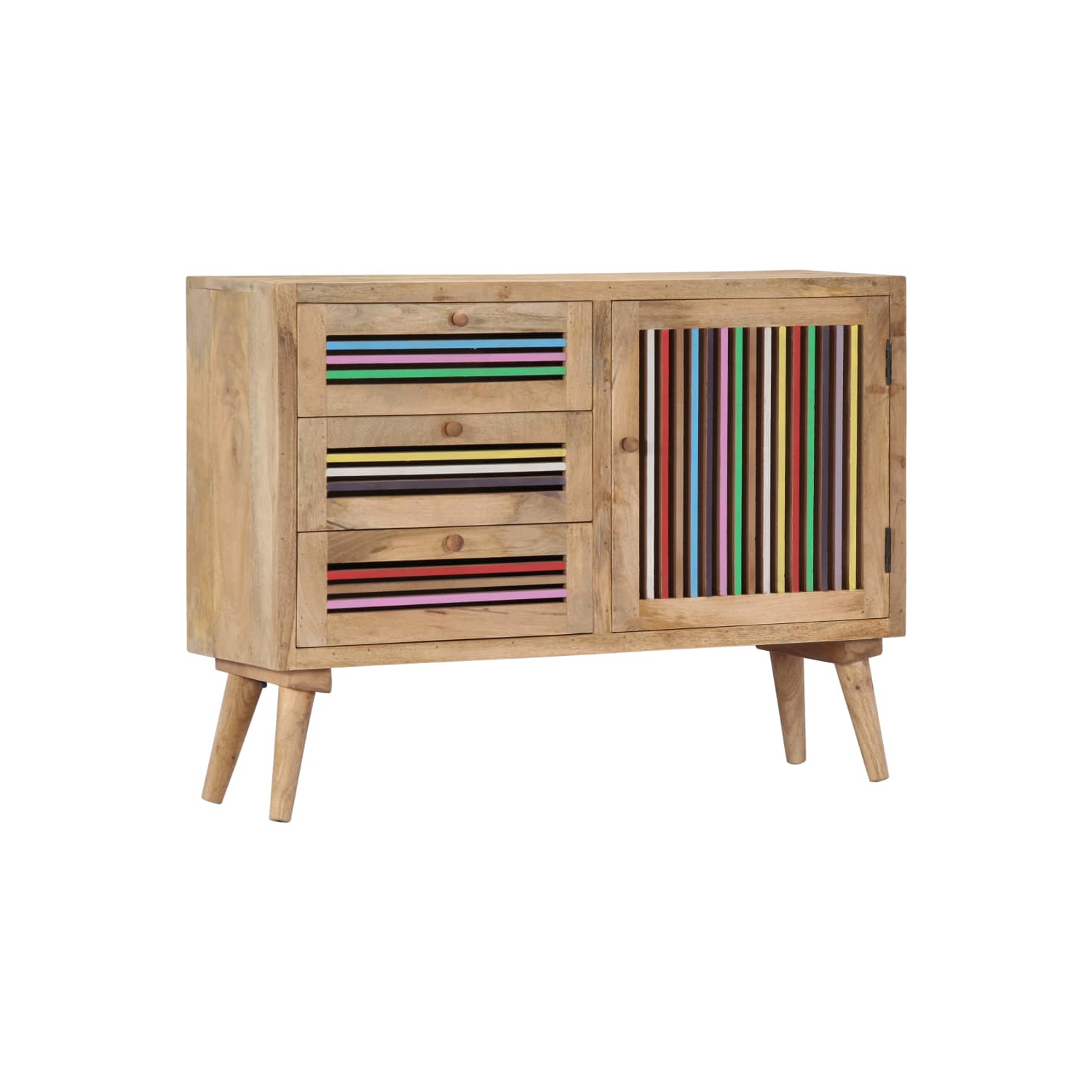 vidaXL Sideboard 100x30x75 cm Solid Mango Wood