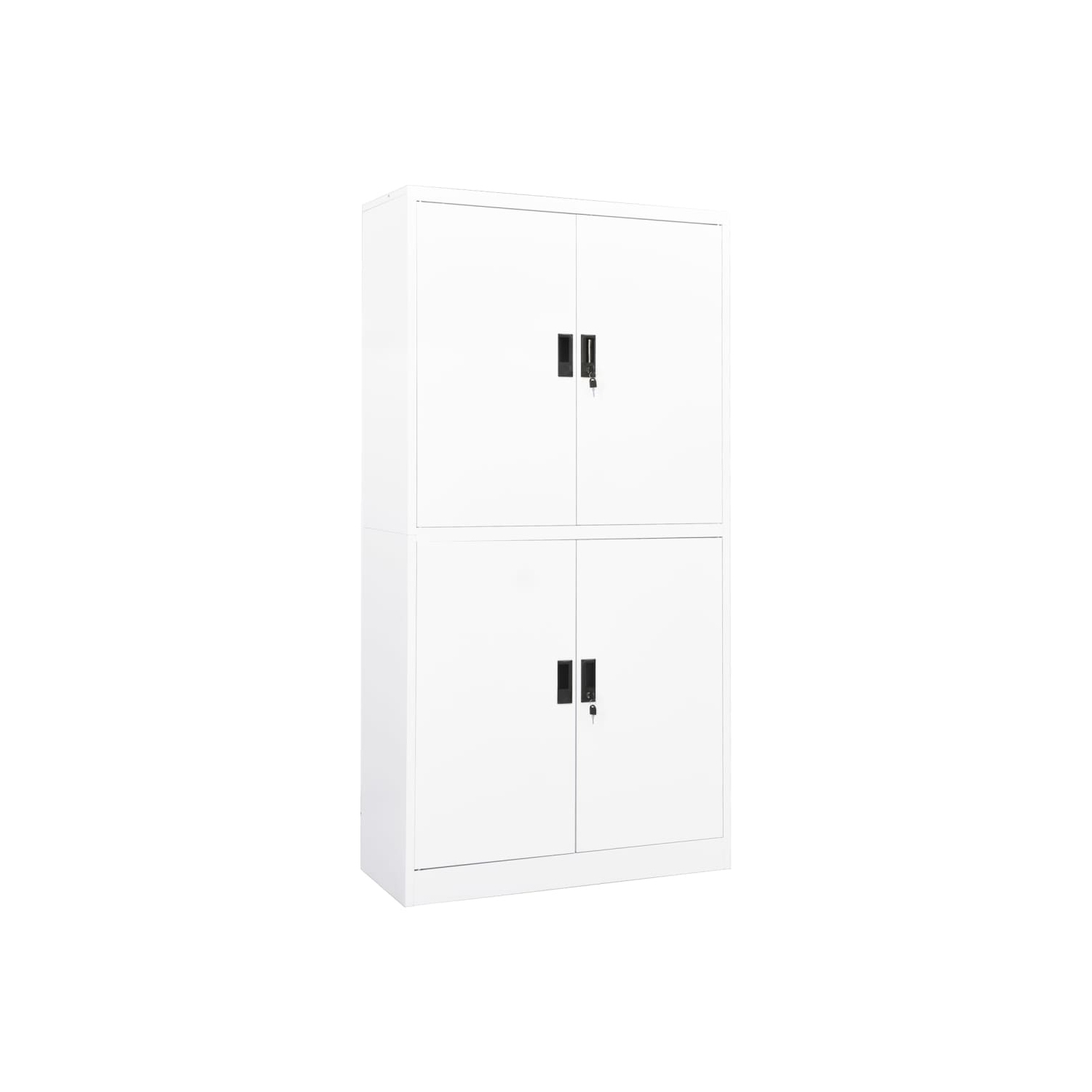 vidaXL Office Cabinet White 90x40x180 cm Steel
