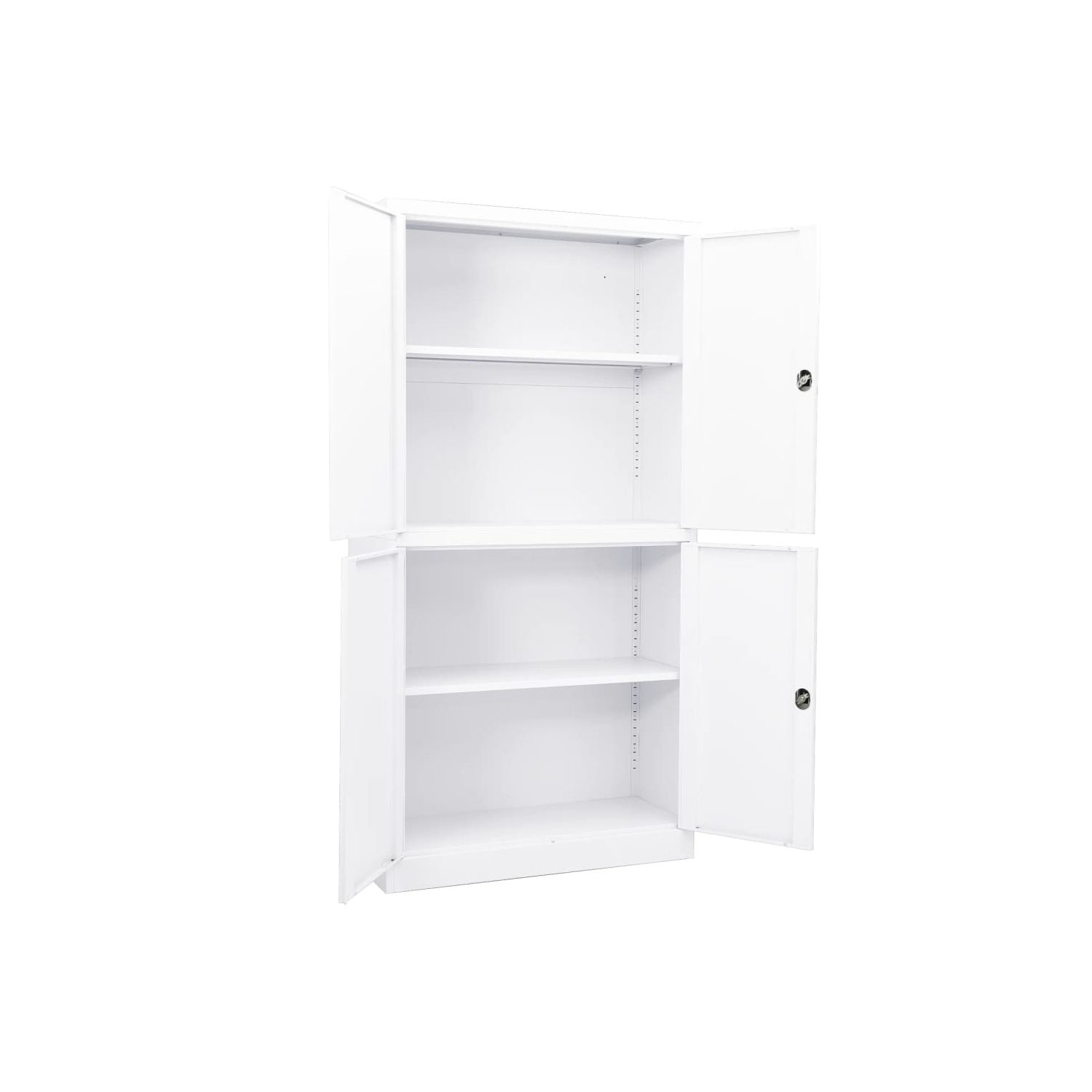 vidaXL Office Cabinet White 90x40x180 cm Steel