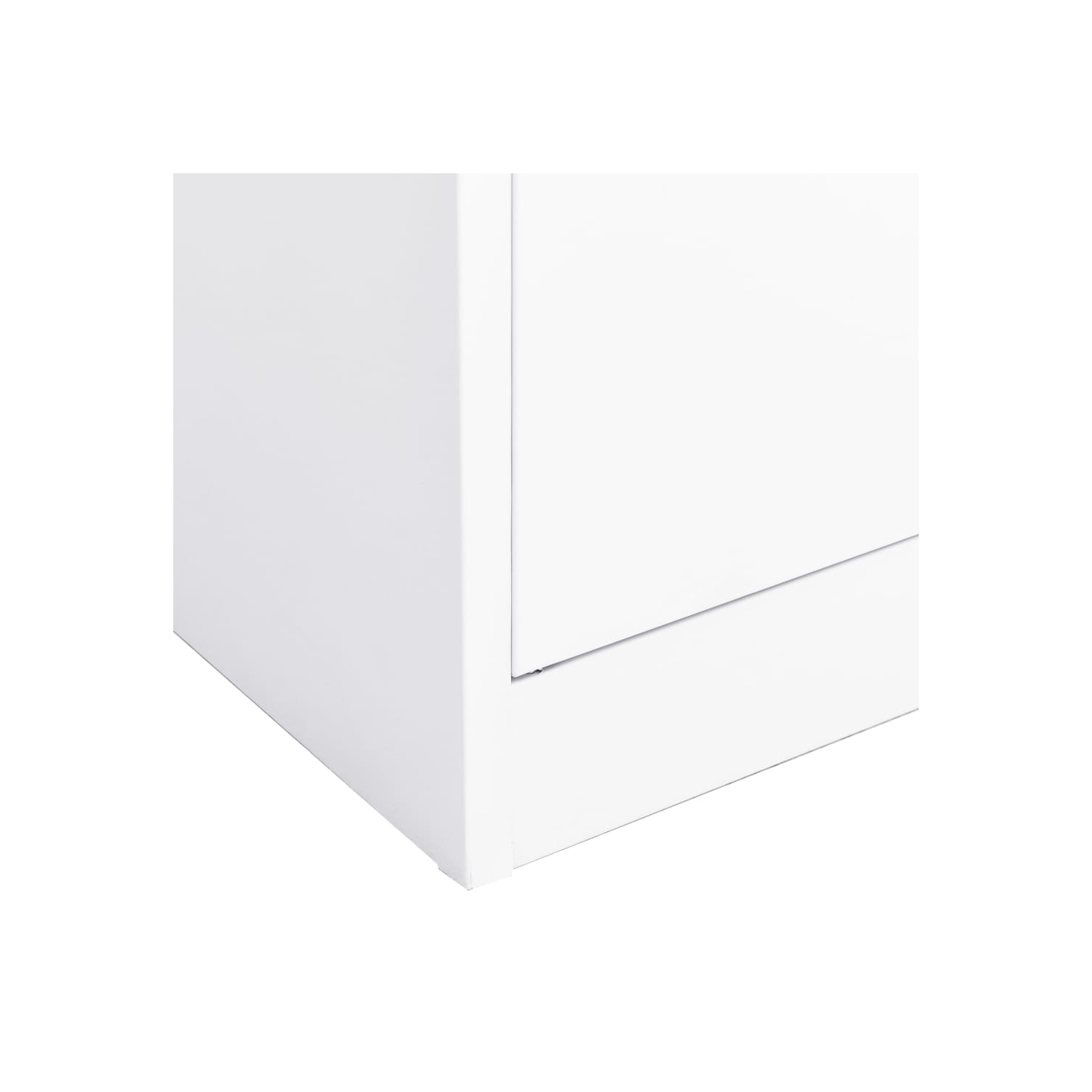 vidaXL Office Cabinet White 90x40x180 cm Steel