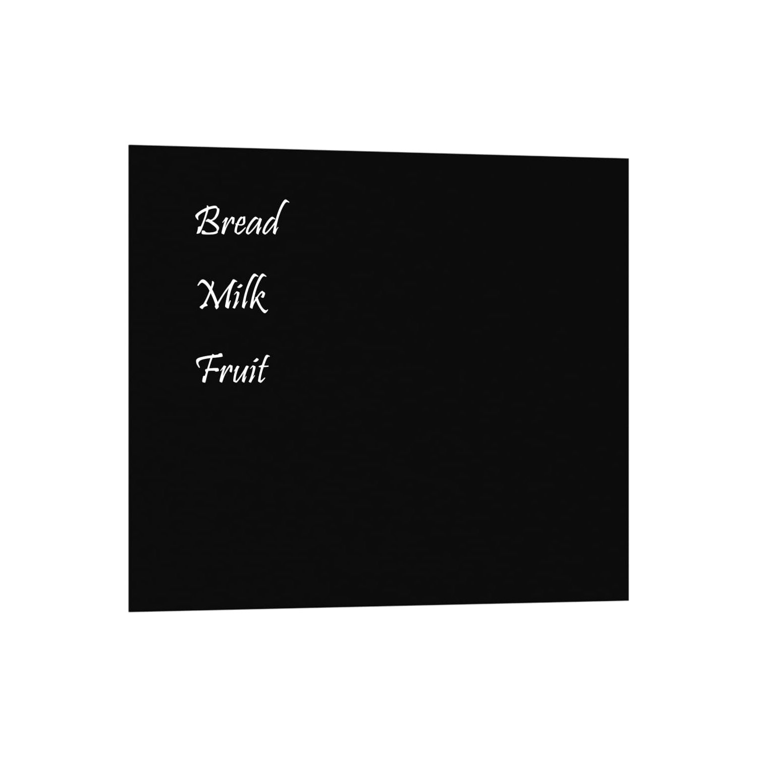 Tableau magnétique mural en verre trempé noir 60 x 50&nbsp;cm de vidaXL