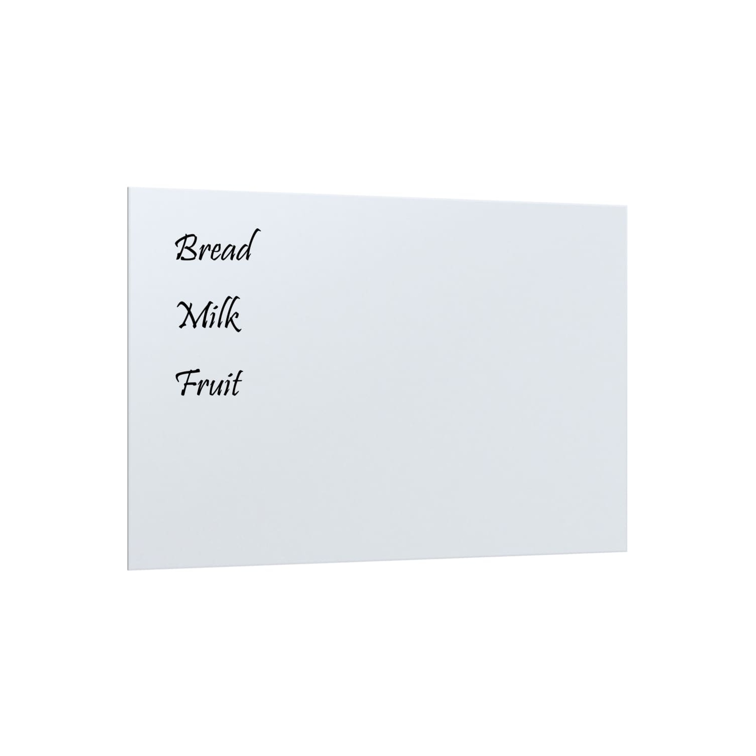 Tableau magnétique mural vidaXL&nbsp;en verre trempé blanc de 60&nbsp;po 40&nbsp;cm