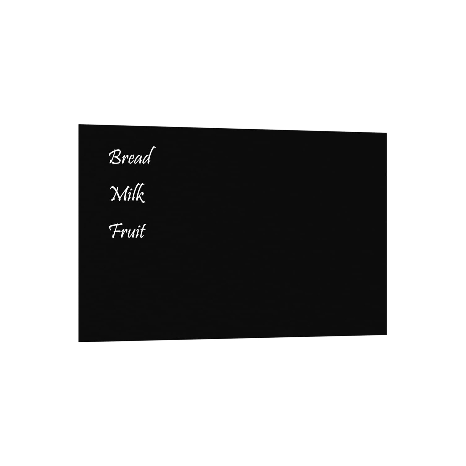 Tableau magnétique mural vidaXL en verre trempé noir 80 x 50&nbsp;cm