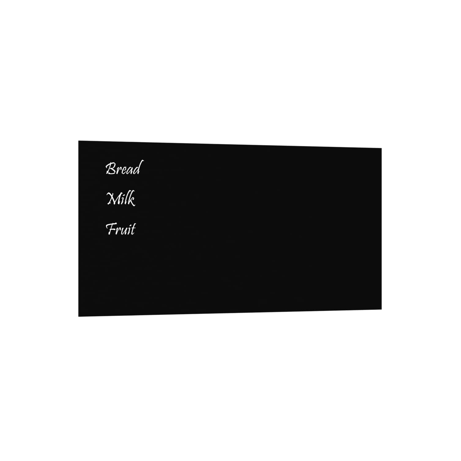 Tableau magnétique mural vidaXL en verre trempé noir 80 x 40&nbsp;cm