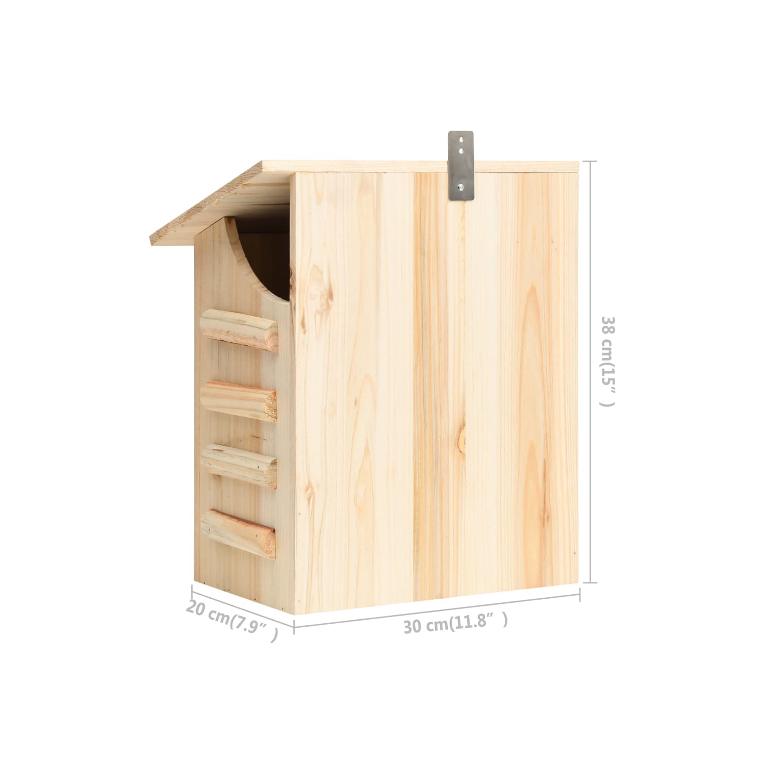 VidaXL bat House Solid Firwood 30 x 20 x 38&nbsp;cm