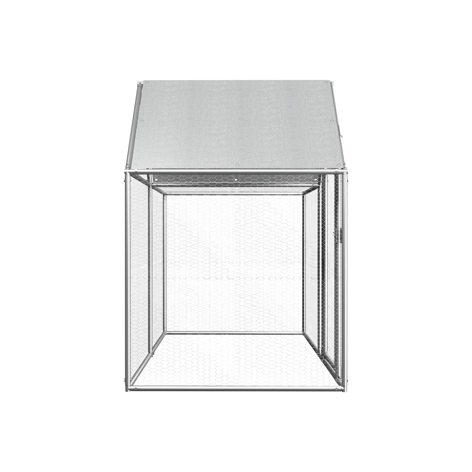 vidaXL Chicken Coop 2x1x1.5 m Galvanised Steel