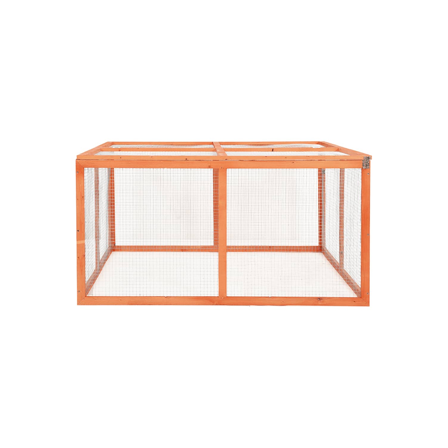 vidaXL Rabbit Hutch 124x120x60 cm Solid Firwood