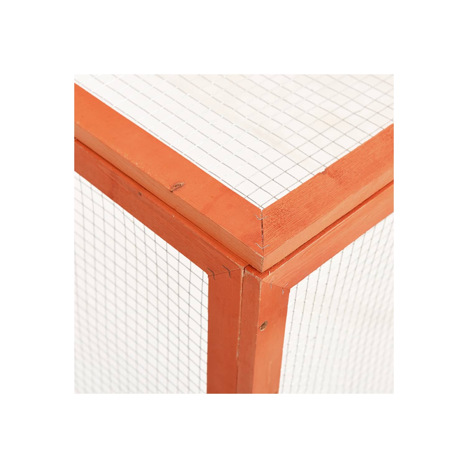 vidaXL Rabbit Hutch 124x120x60 cm Solid Firwood