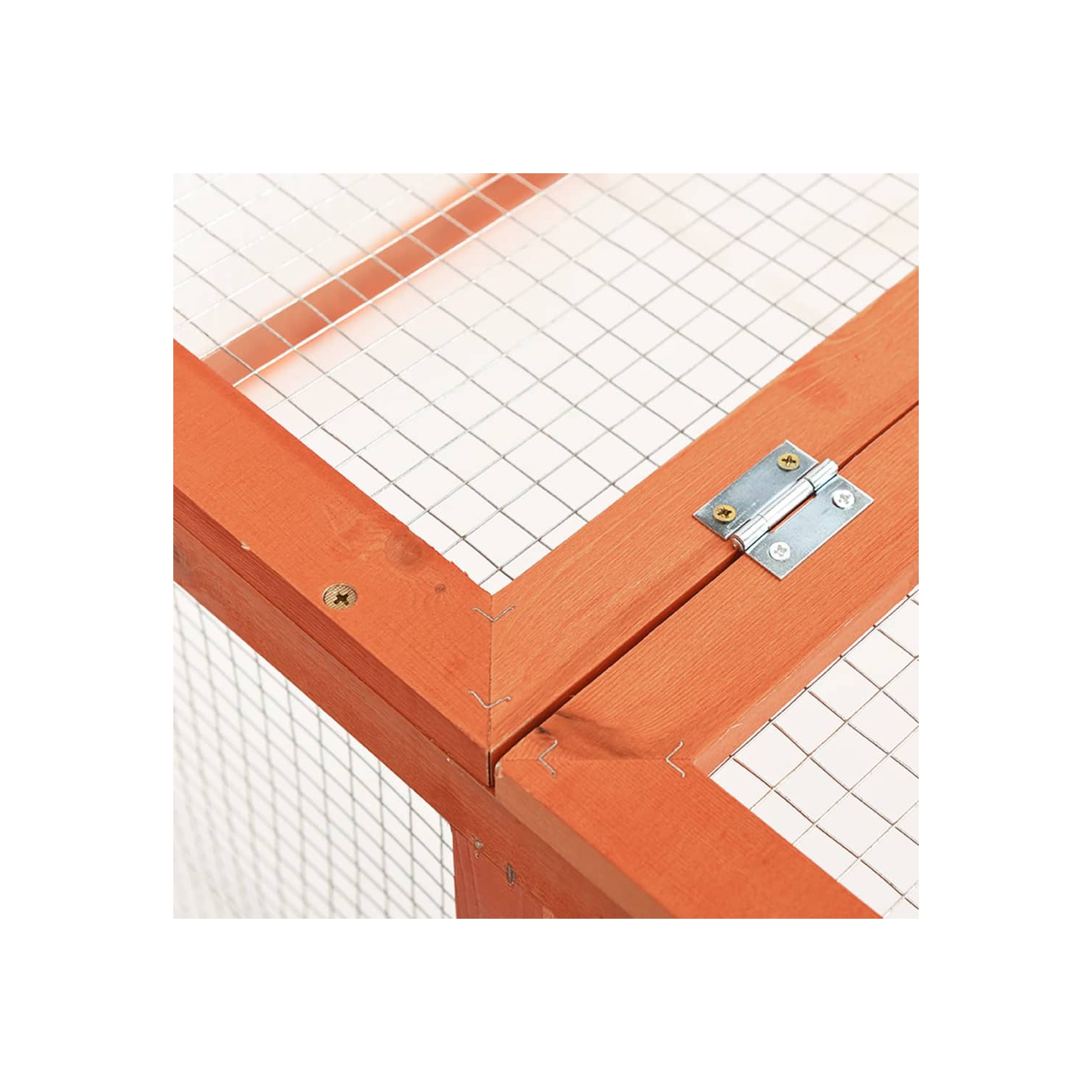 vidaXL Rabbit Hutch 124x120x60 cm Solid Firwood