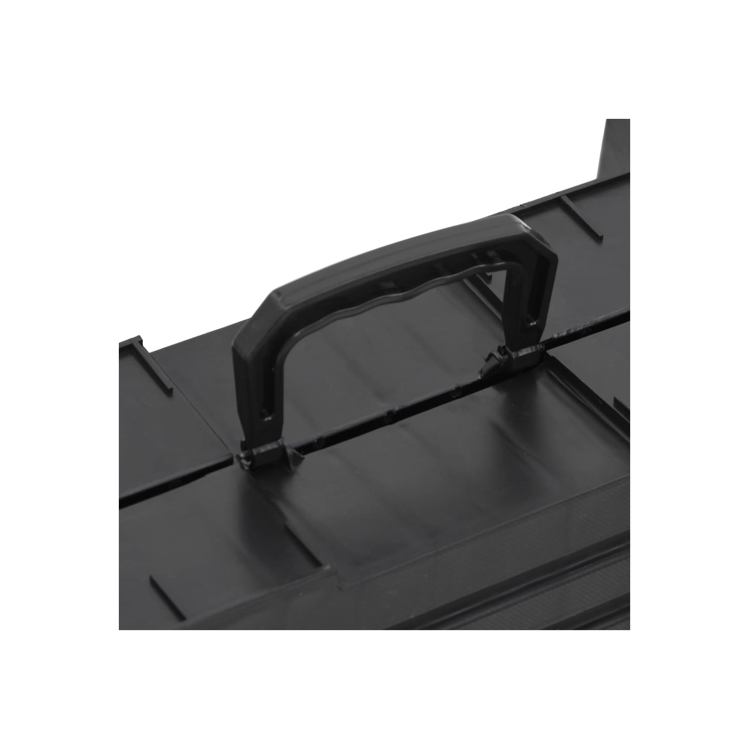 vidaXL Folding Dog Ramp Black 153x40x12.5 cm Plastic