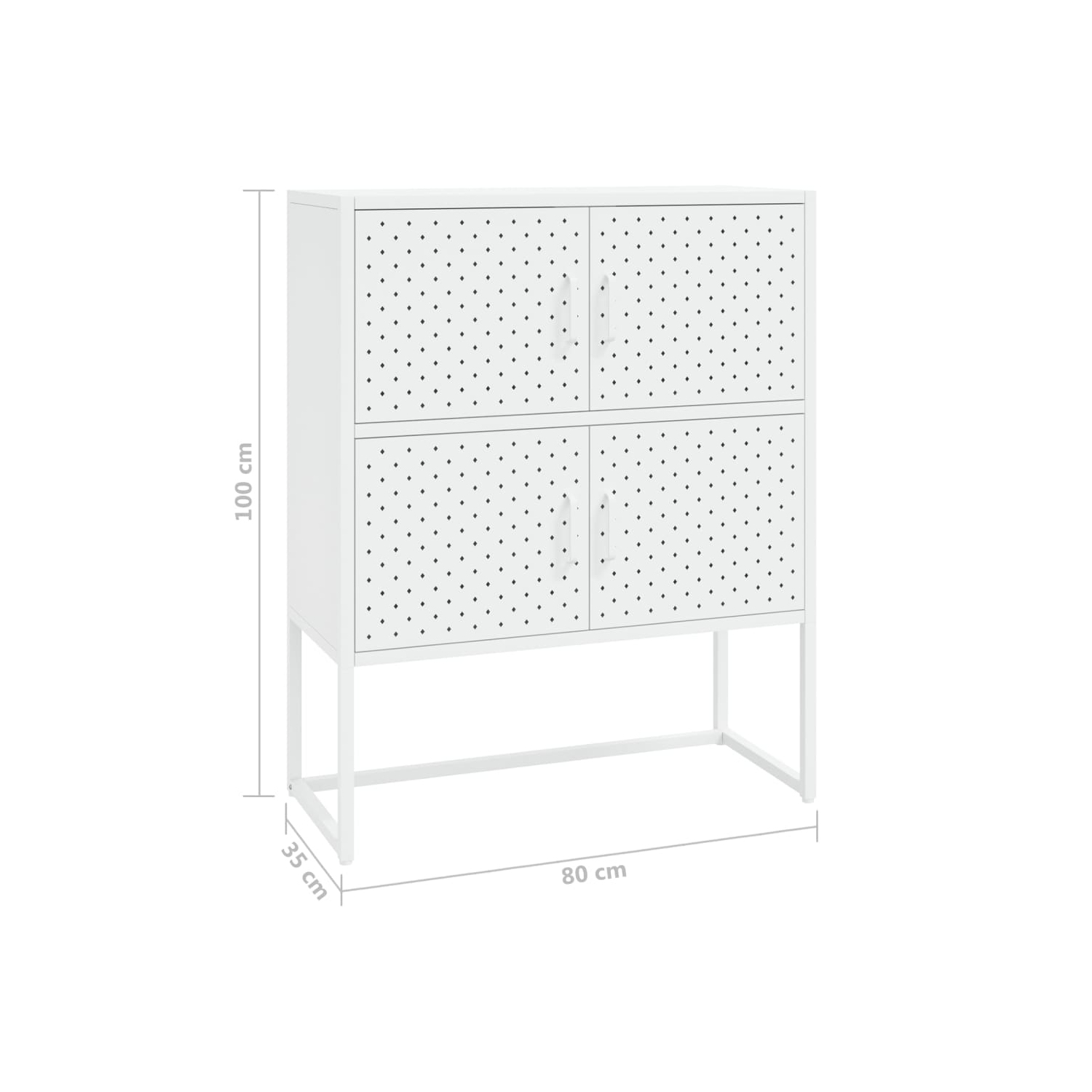 Planche à repasser à haute surface blanche VisdaXL 80 x 35 x 35 po, acier 100&nbsp;cm