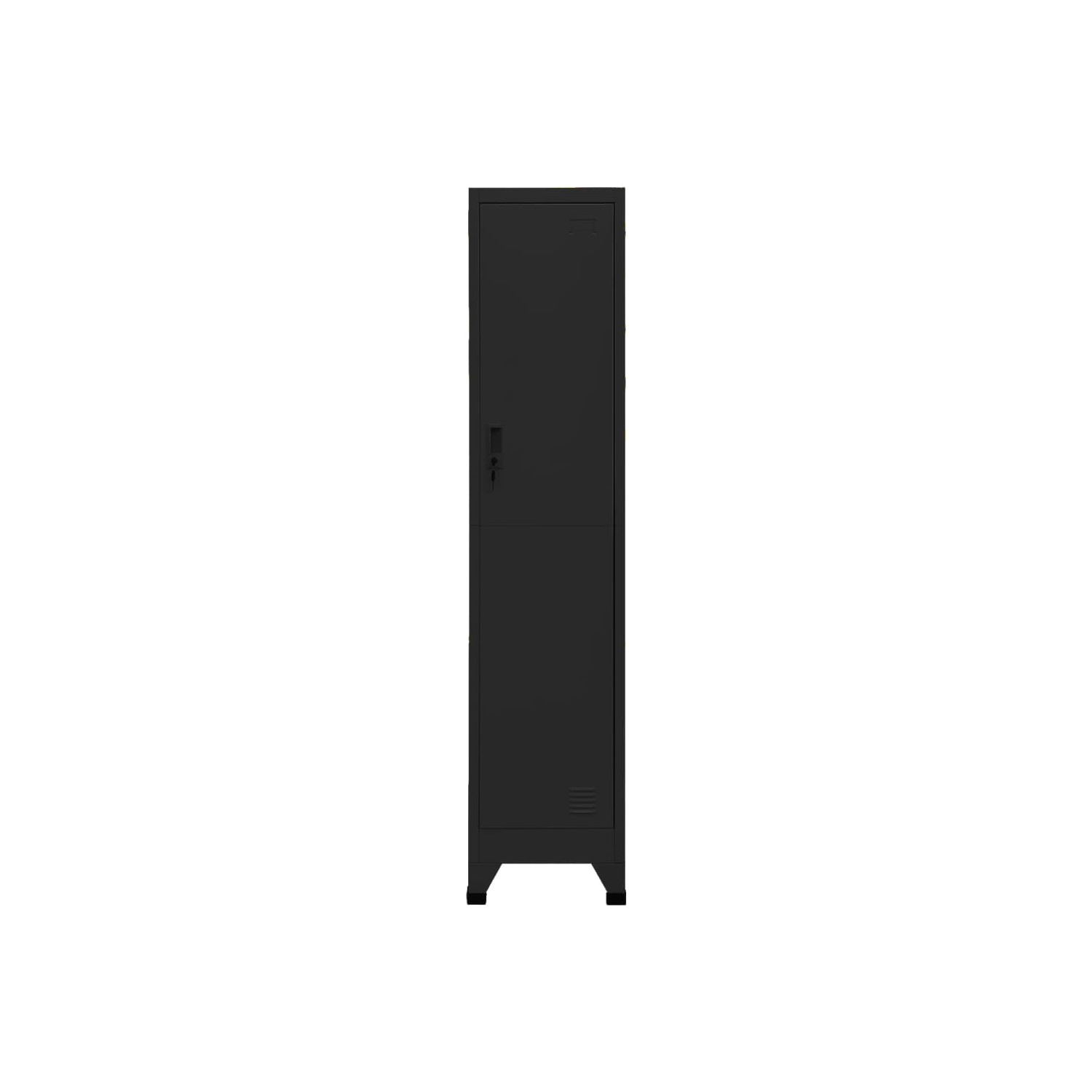 vidaXL Locker Cabinet Black 38x45x180 cm Steel