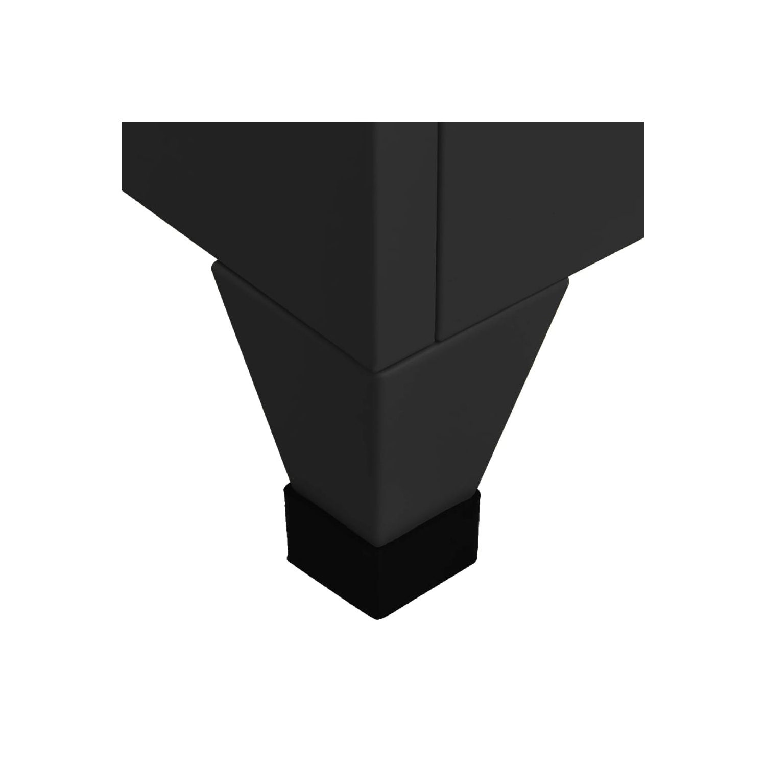 vidaXL Locker Cabinet Black 38x45x180 cm Steel