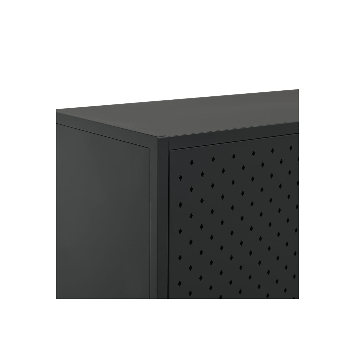 vidaXL Highboard Black 80x35x135 cm Steel