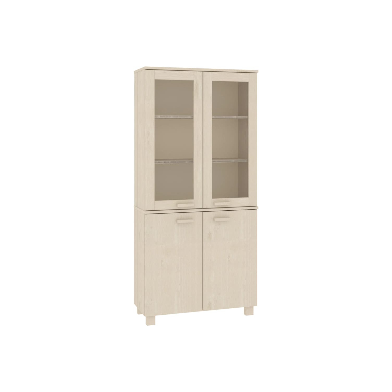 vidaXL Highboard HAMAR Solid Wood Pine Honey Brown