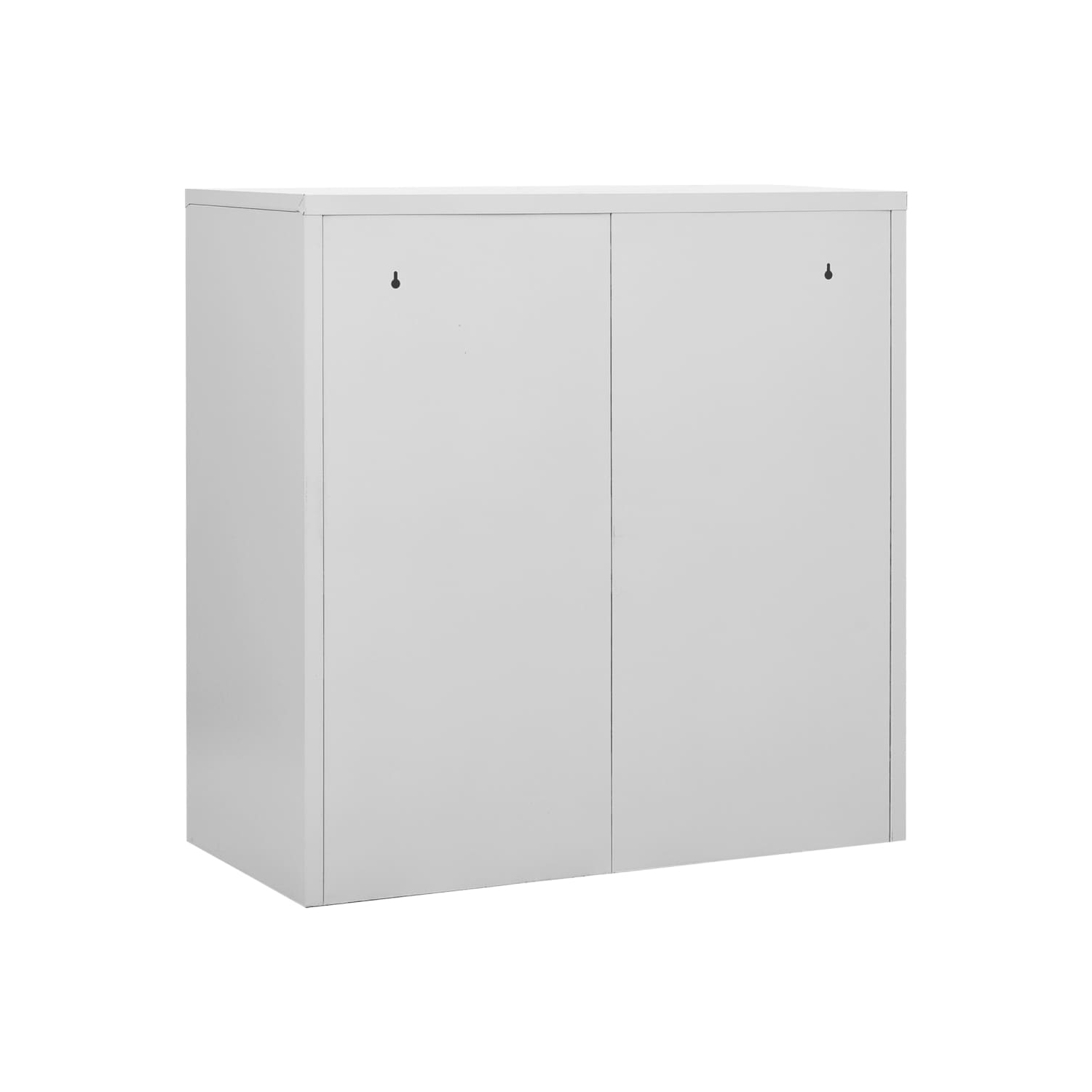 vidaXL Locker Cabinets 2 pcs Light Grey and Red 90x45x92.5 cm Steel