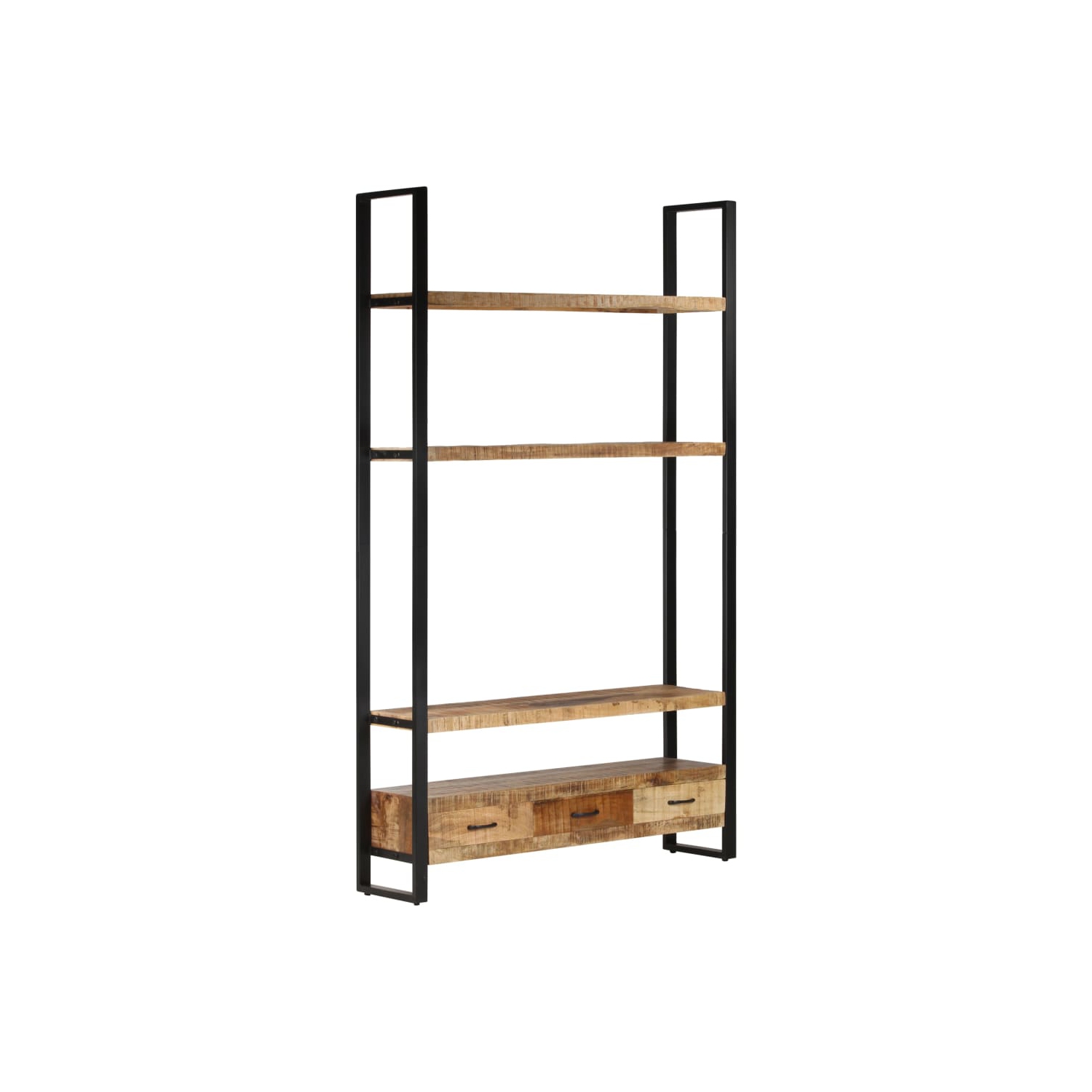 vidaXL Highboard 118x30x200 cm Solid Rough Mango Wood