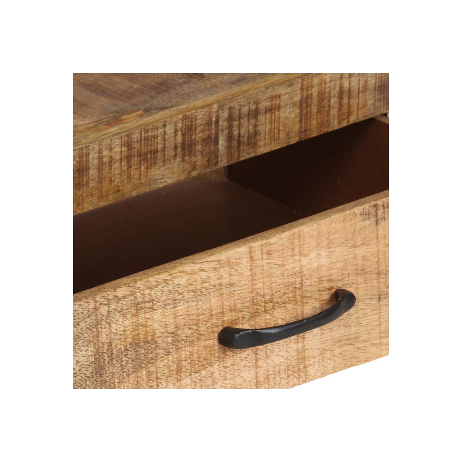 vidaXL Highboard 118x30x200 cm Solid Rough Mango Wood