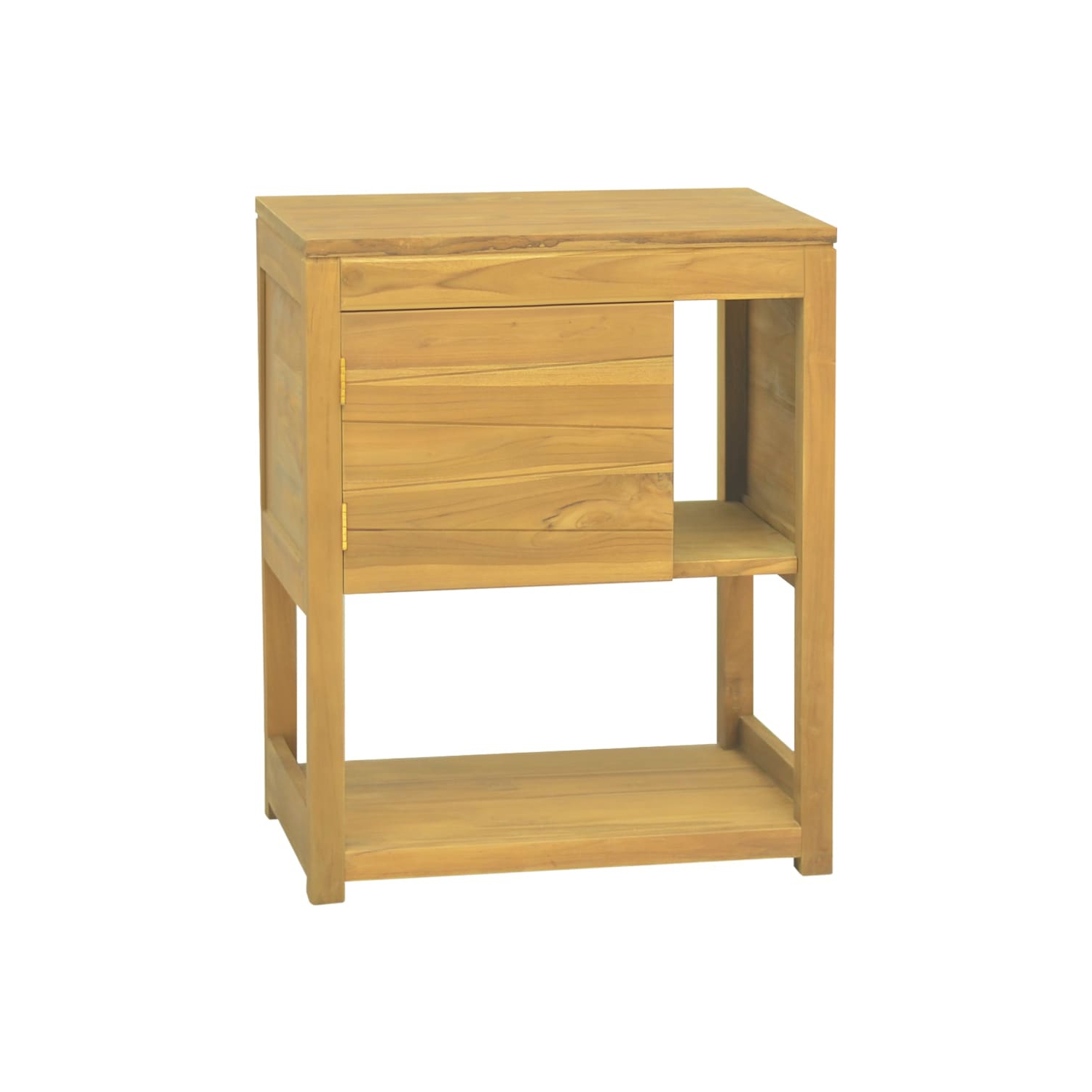 vidaXL Bathroom Cabinet 60x40x75 cm Solid Wood Teak