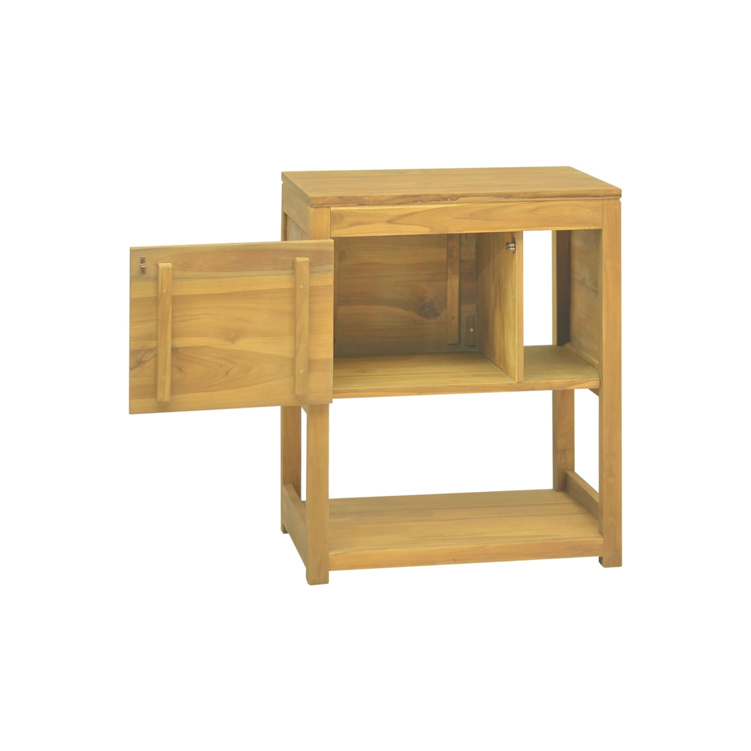 vidaXL Bathroom Cabinet 60x40x75 cm Solid Wood Teak