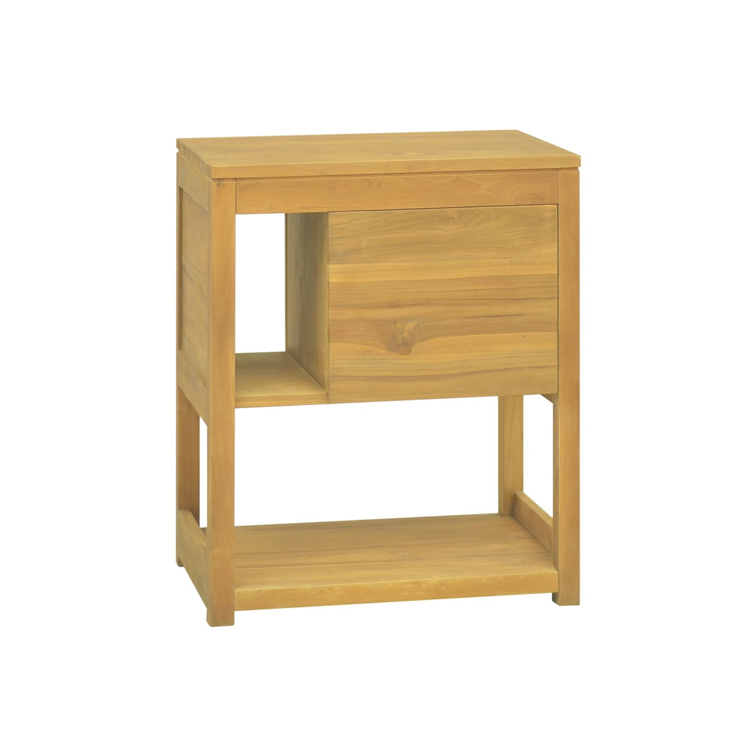 vidaXL Bathroom Cabinet 60x40x75 cm Solid Wood Teak