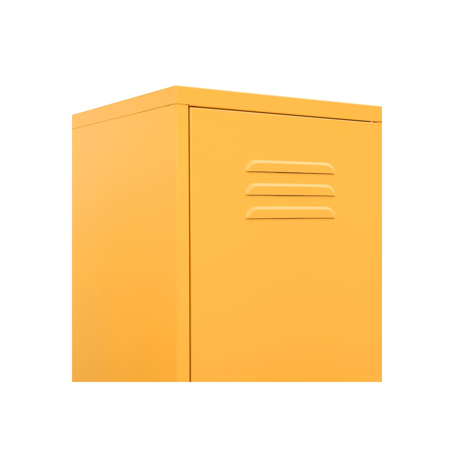 vidaXL Locker Cabinet Mustard Yellow 35x46x180 cm Steel