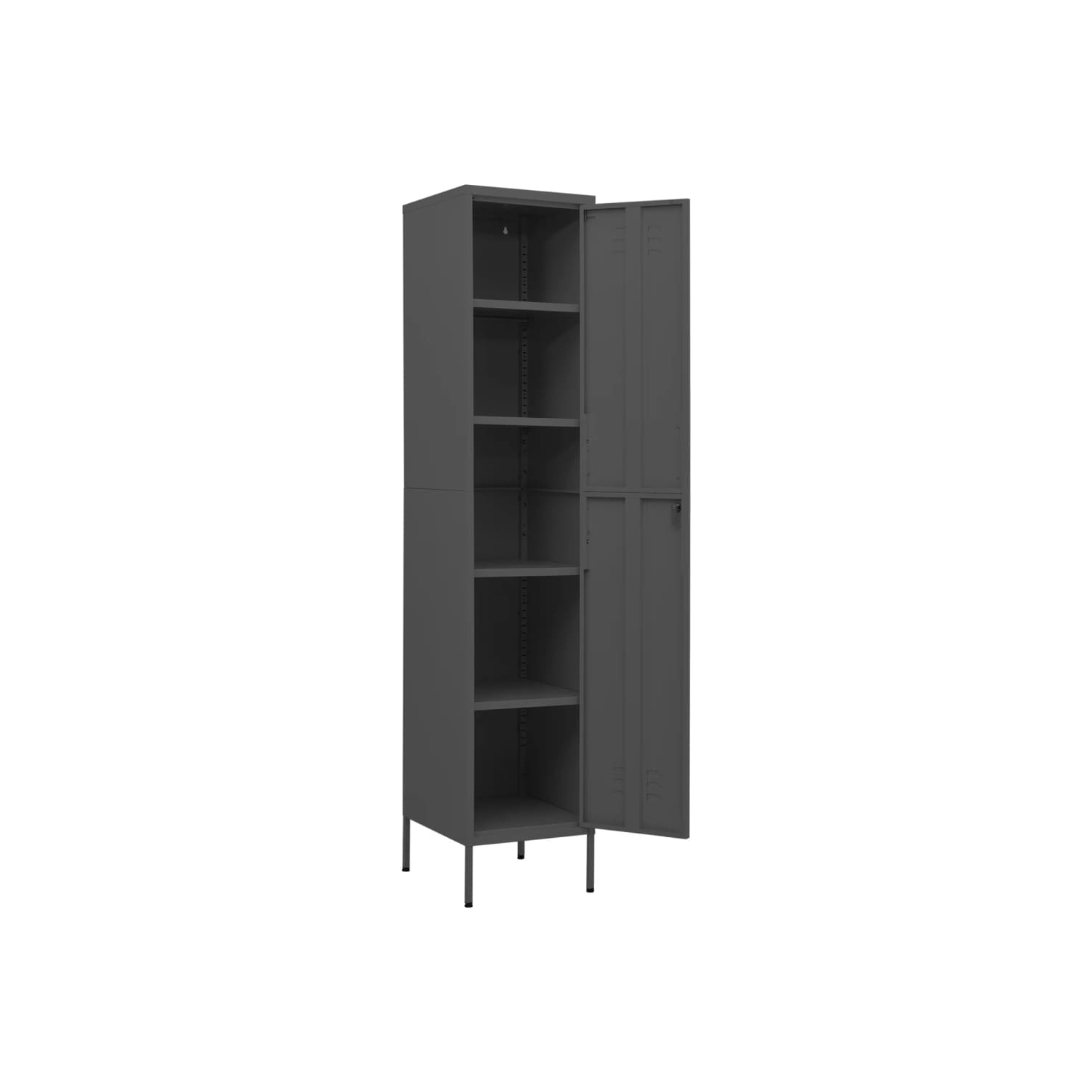 vidaXL Locker Cabinet Anthracite 35x46x180 cm Steel