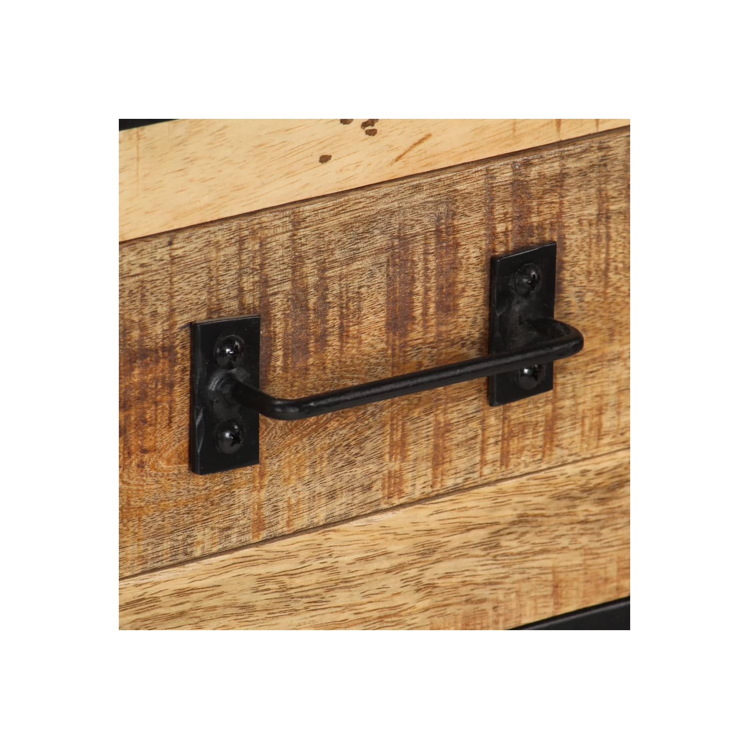 vidaXL Sideboard 80x31x71 cm Solid Rough Mango Wood