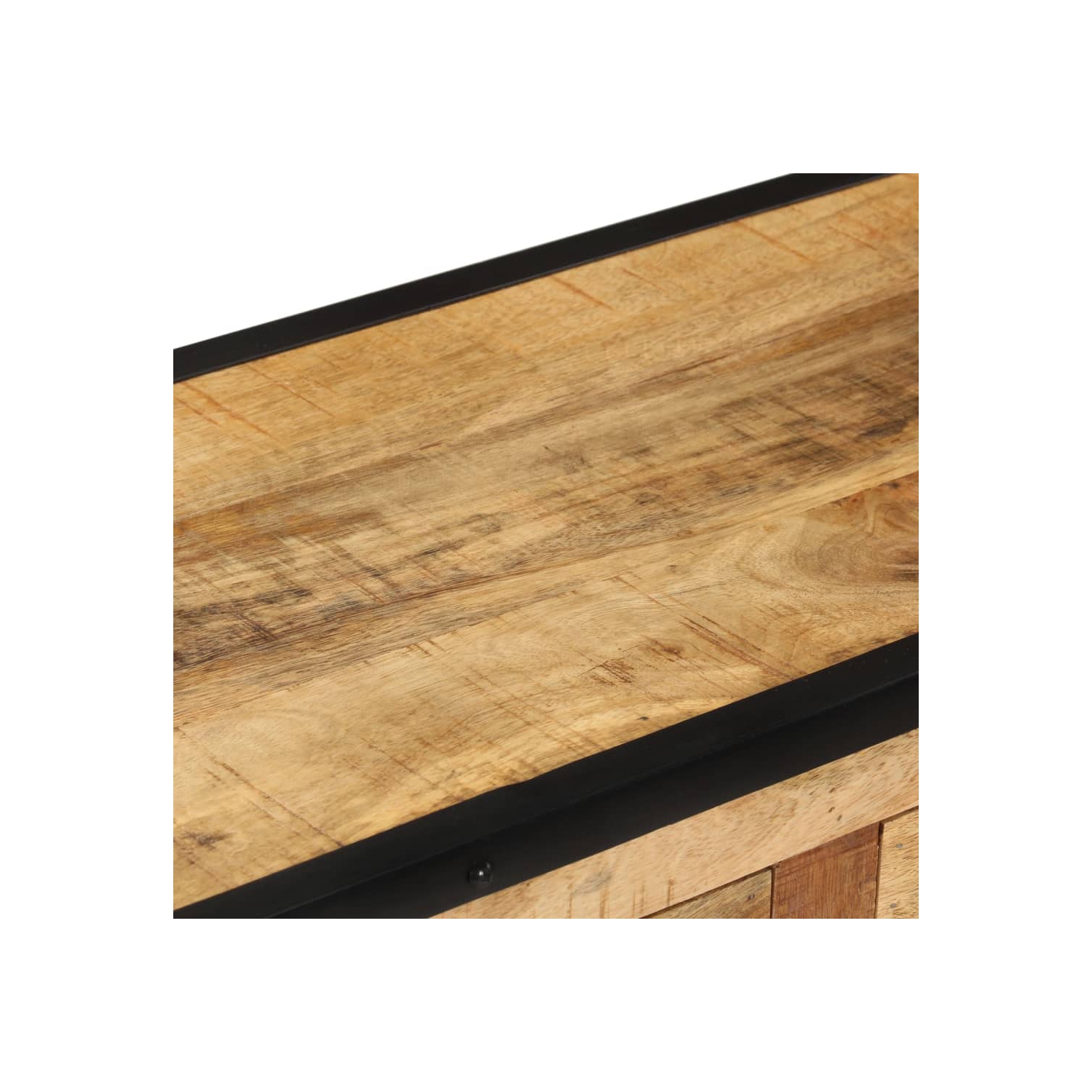 vidaXL Sideboard 80x31x71 cm Solid Rough Mango Wood