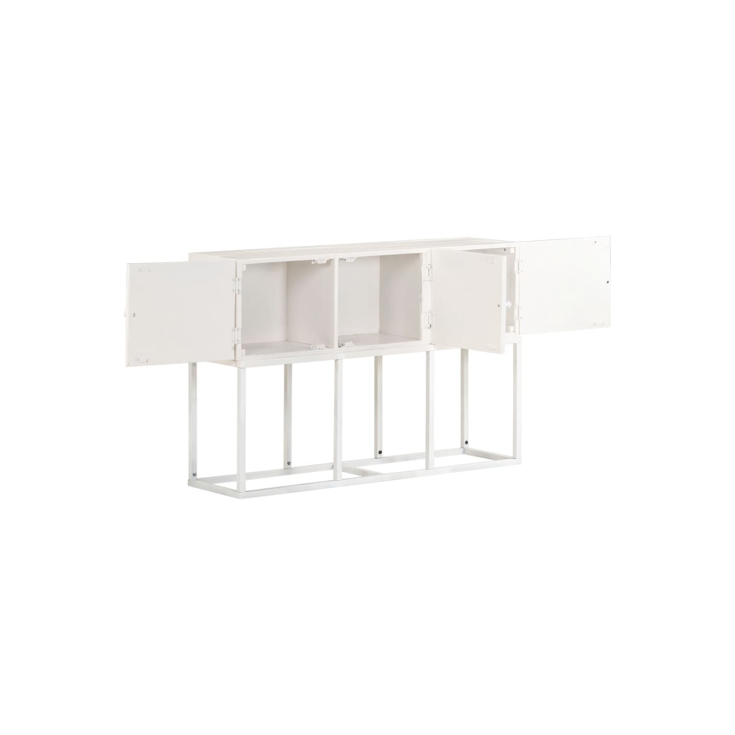 vidaXL Sideboard 115x30x76 cm Solid Mango Wood