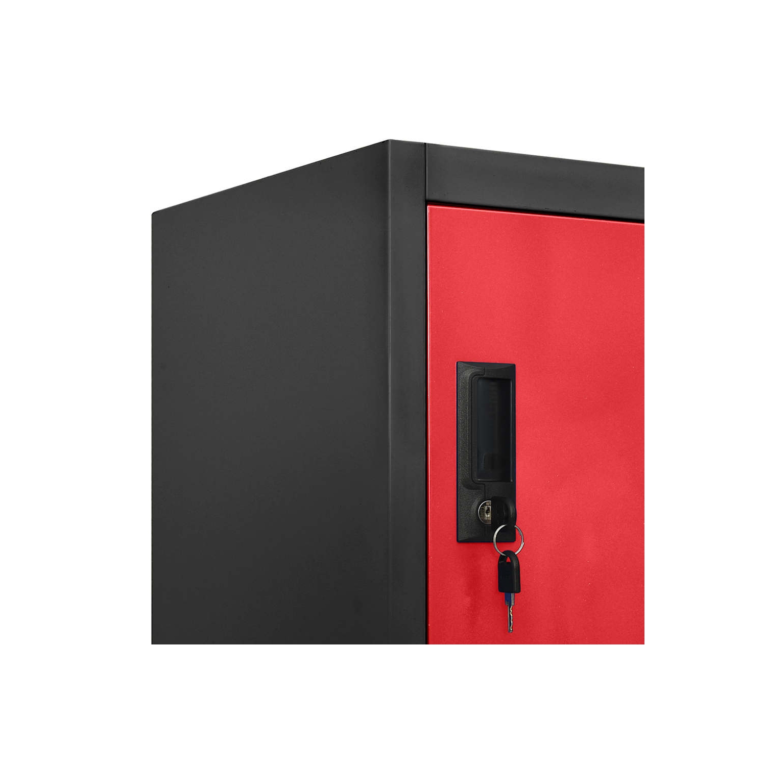 vidaXL Locker Cabinet Anthracite and Red 90x40x180 cm Steel