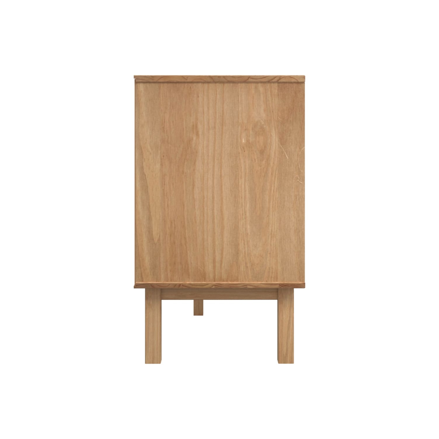 vidaXL Sideboard OTTA Brown and Grey 114x43x73.5 cm Solid Wood Pine