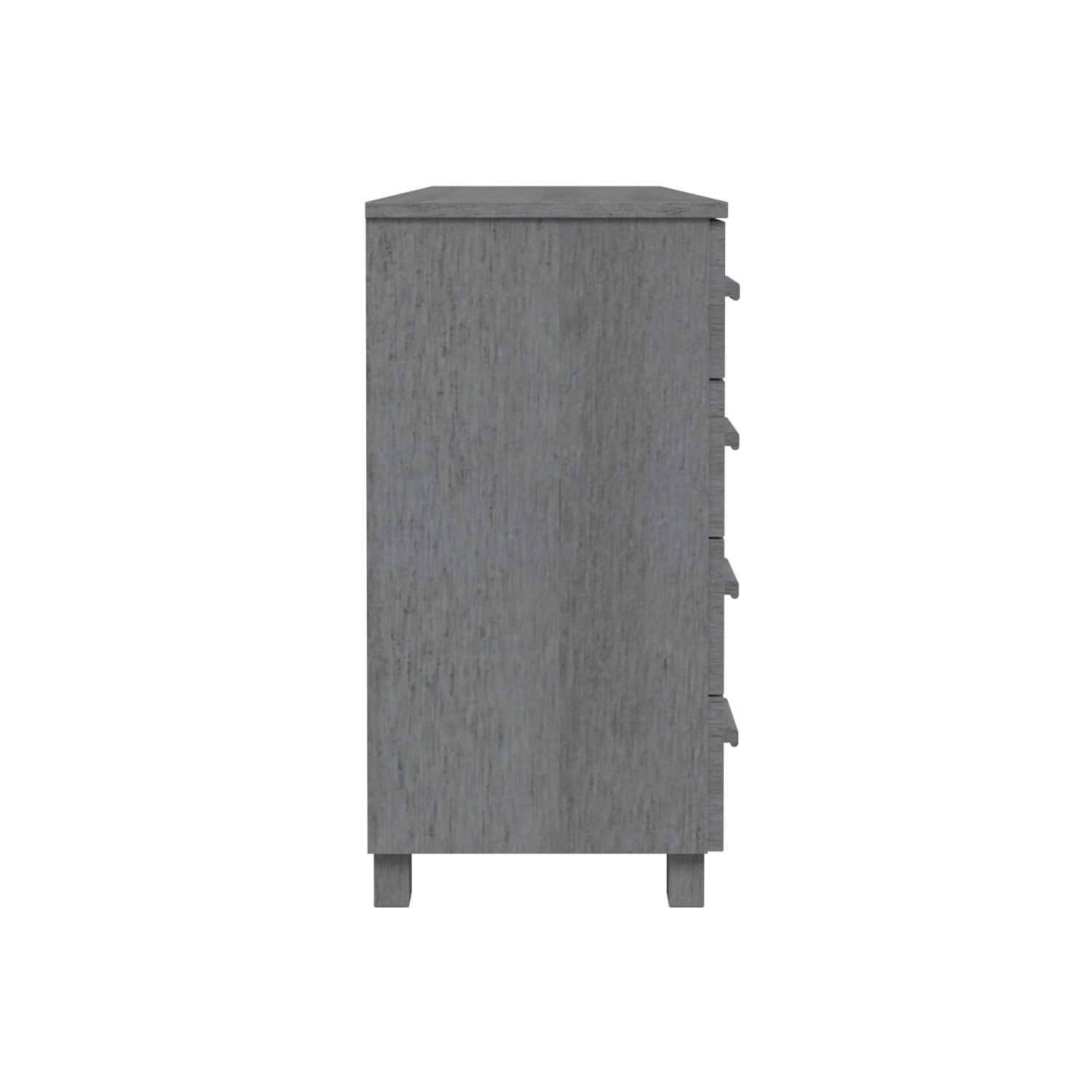Meuble de rangement KAMAR de VIDAXL - Gris foncé - 11 x 40 x 40 x 80&nbsp;cm - Pin massif
